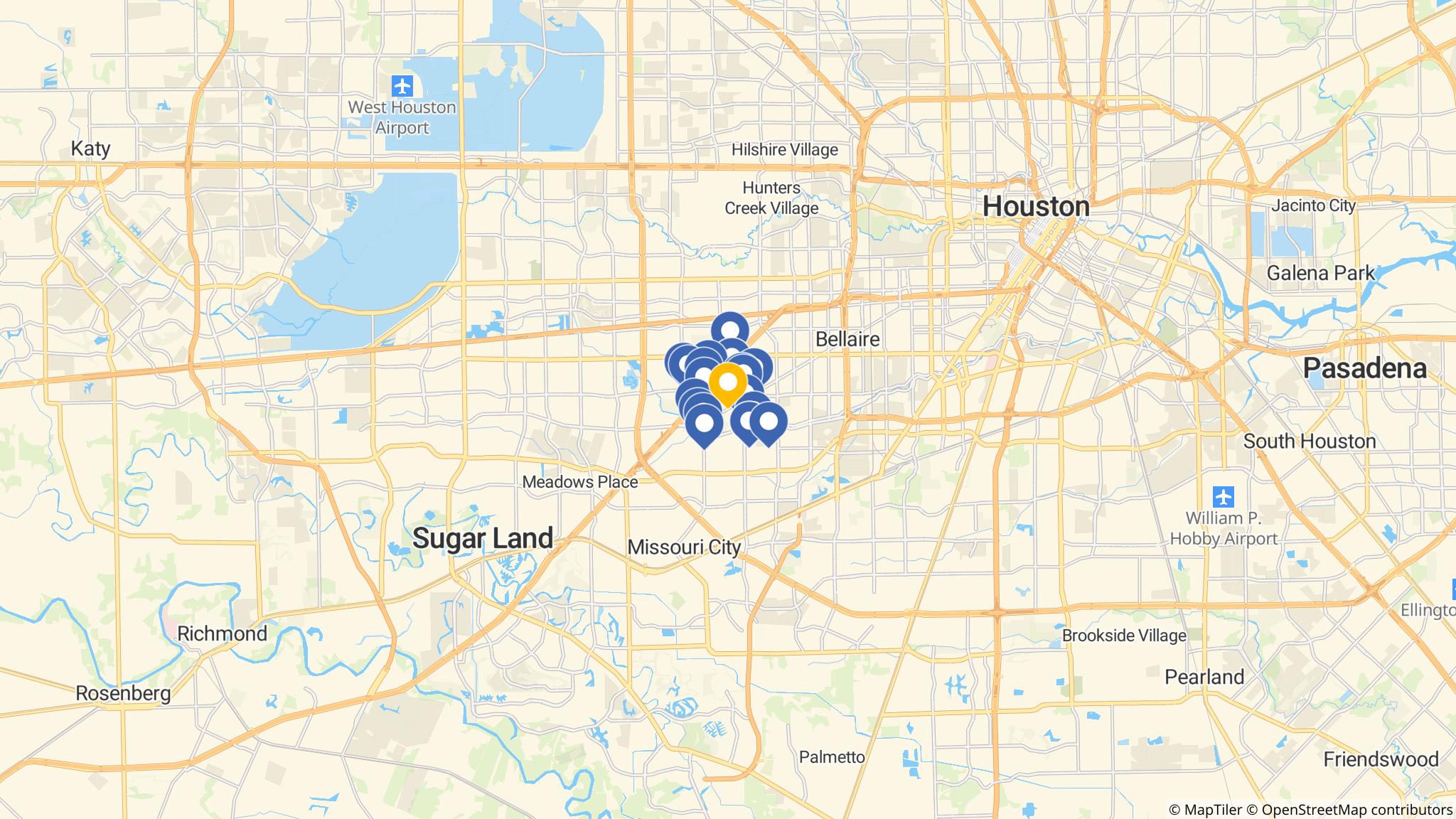 Street map of the ATM area