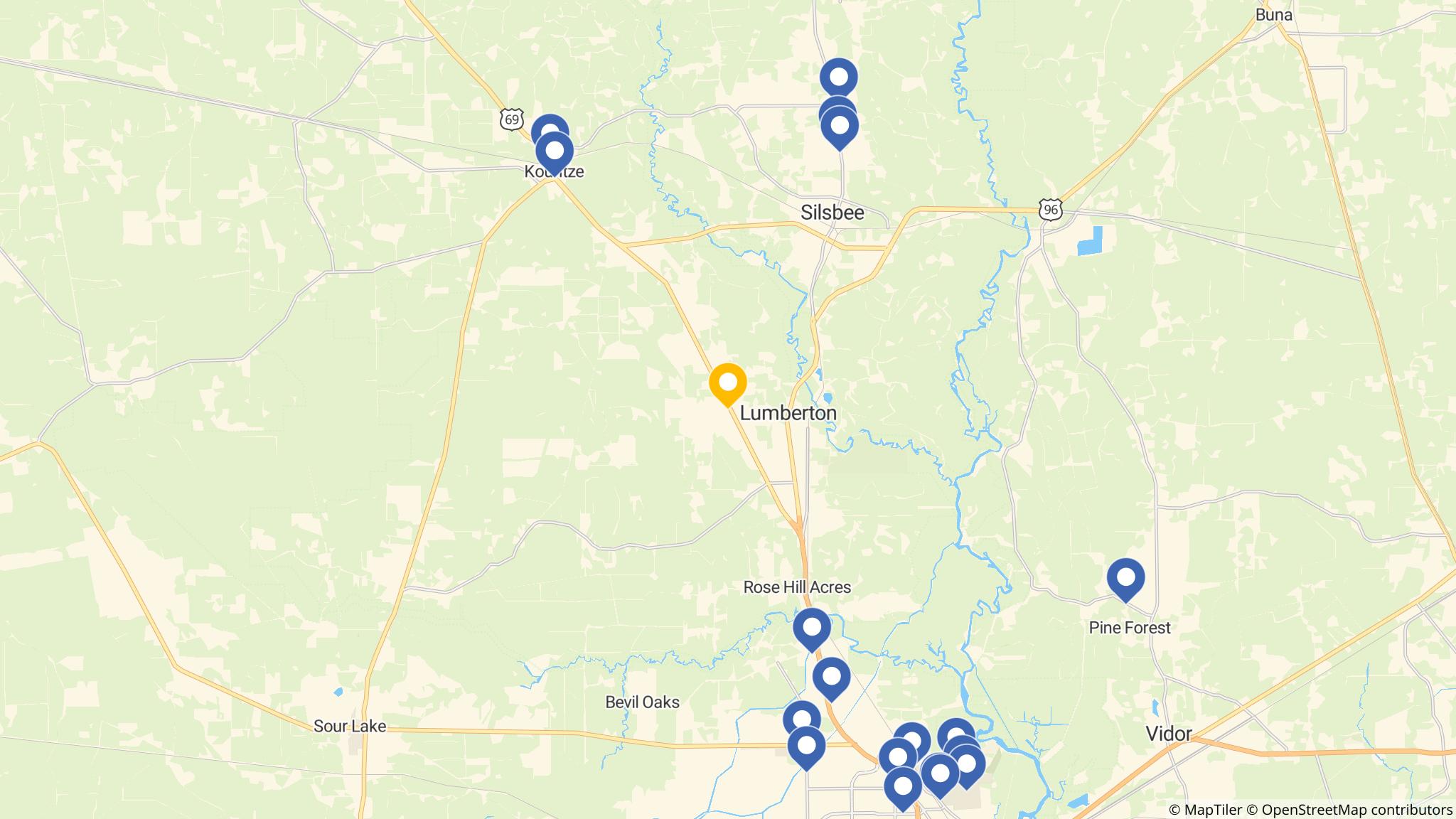 Street map of the ATM area