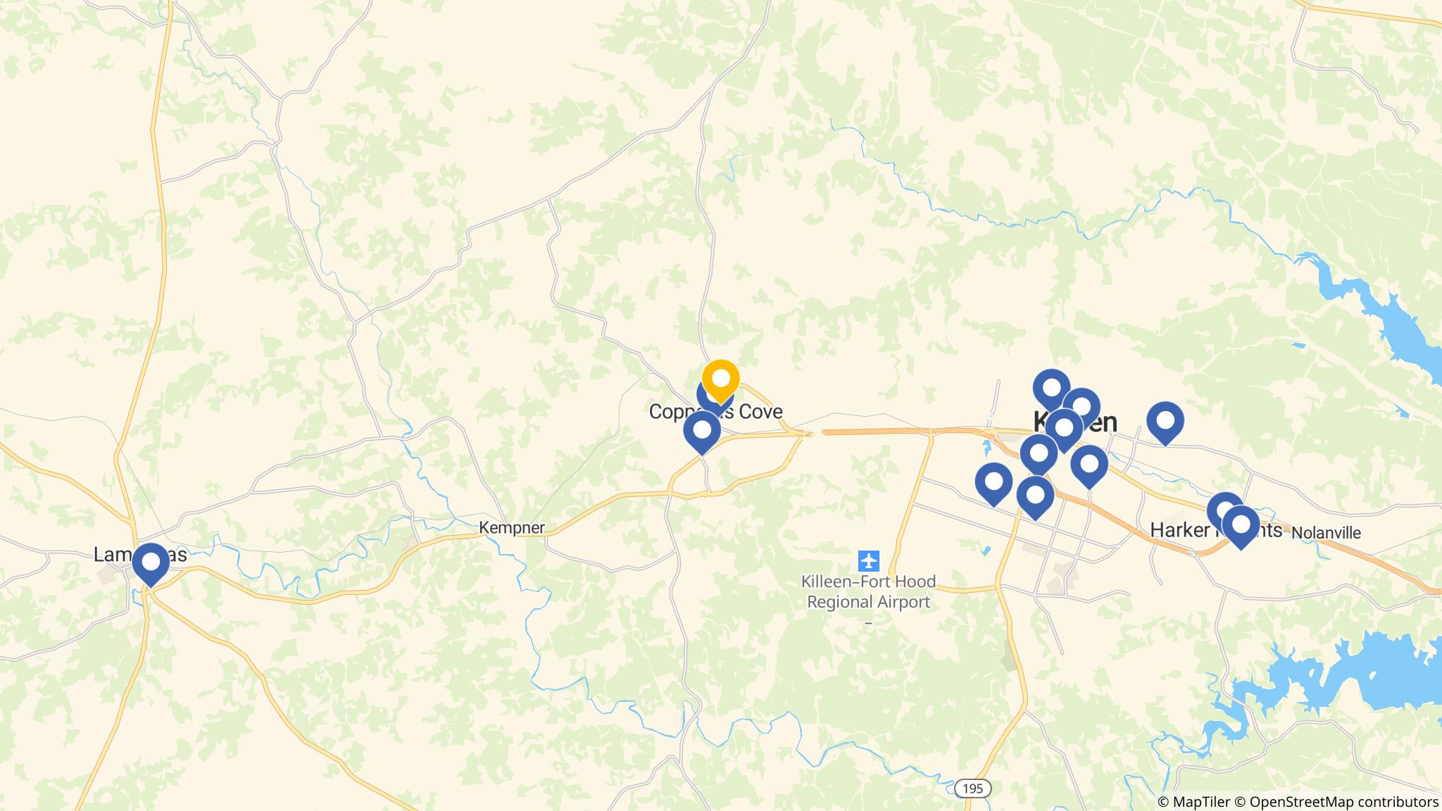 Street map of the ATM area