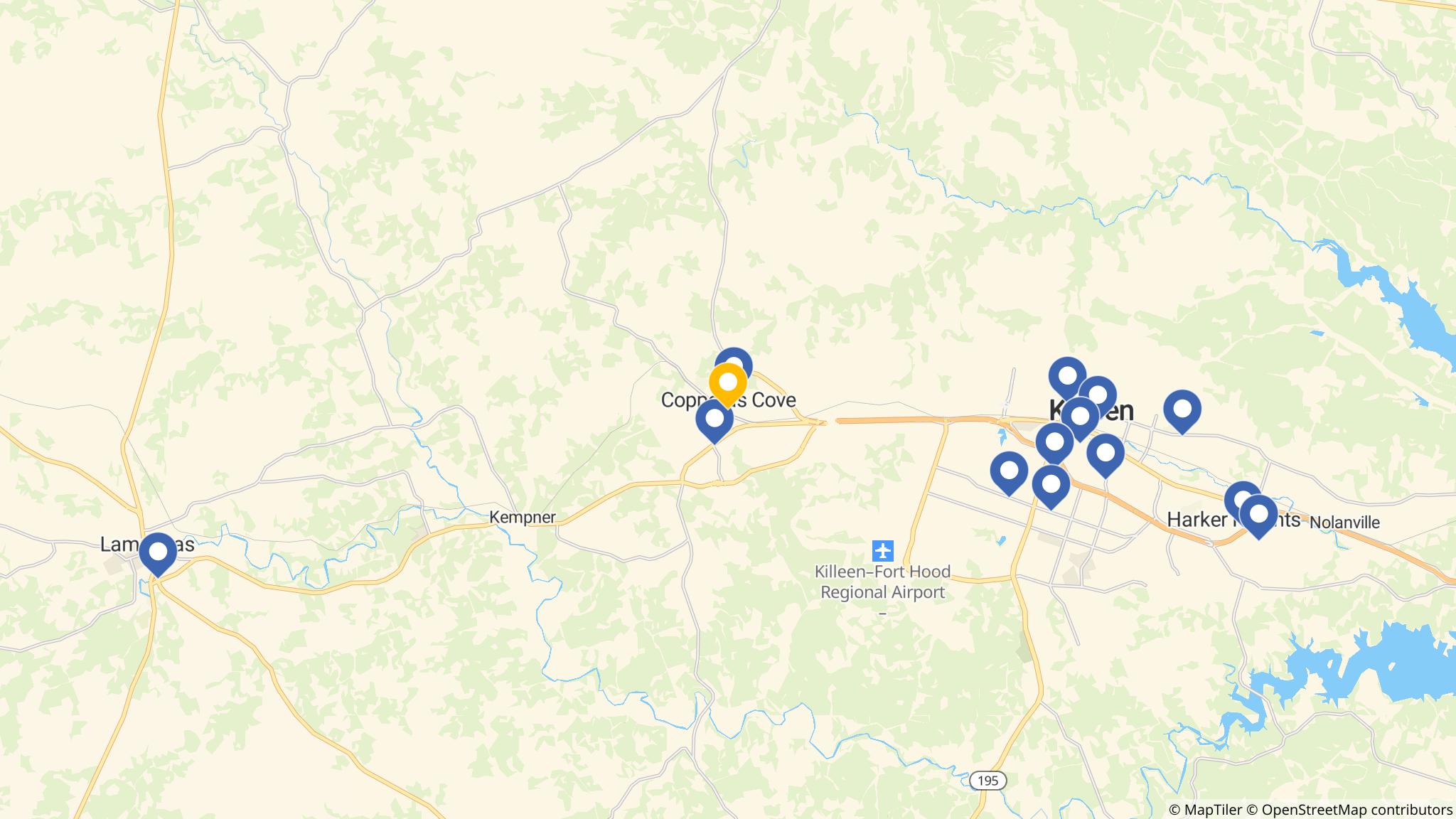 Street map of the ATM area