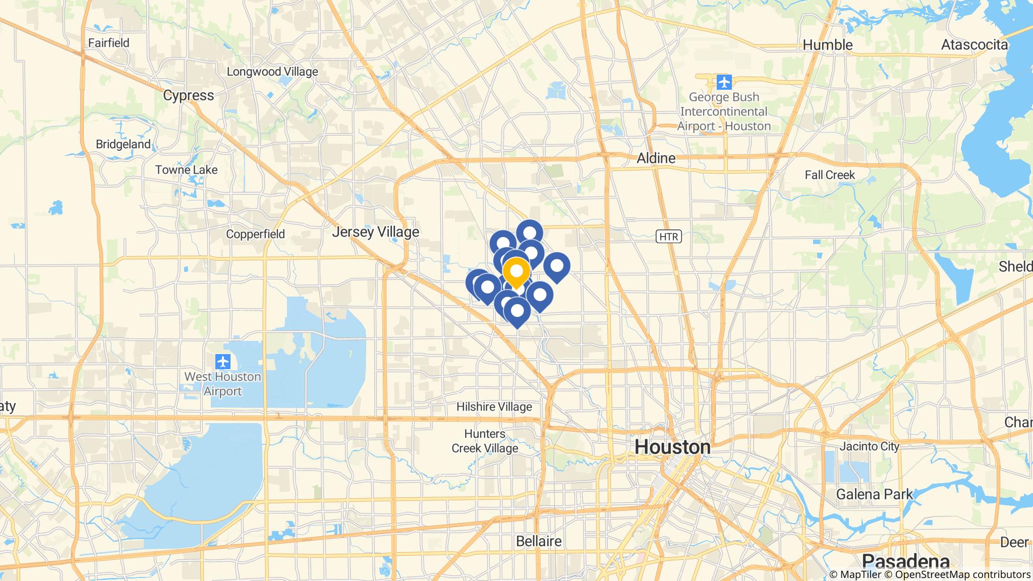 Street map of the ATM area