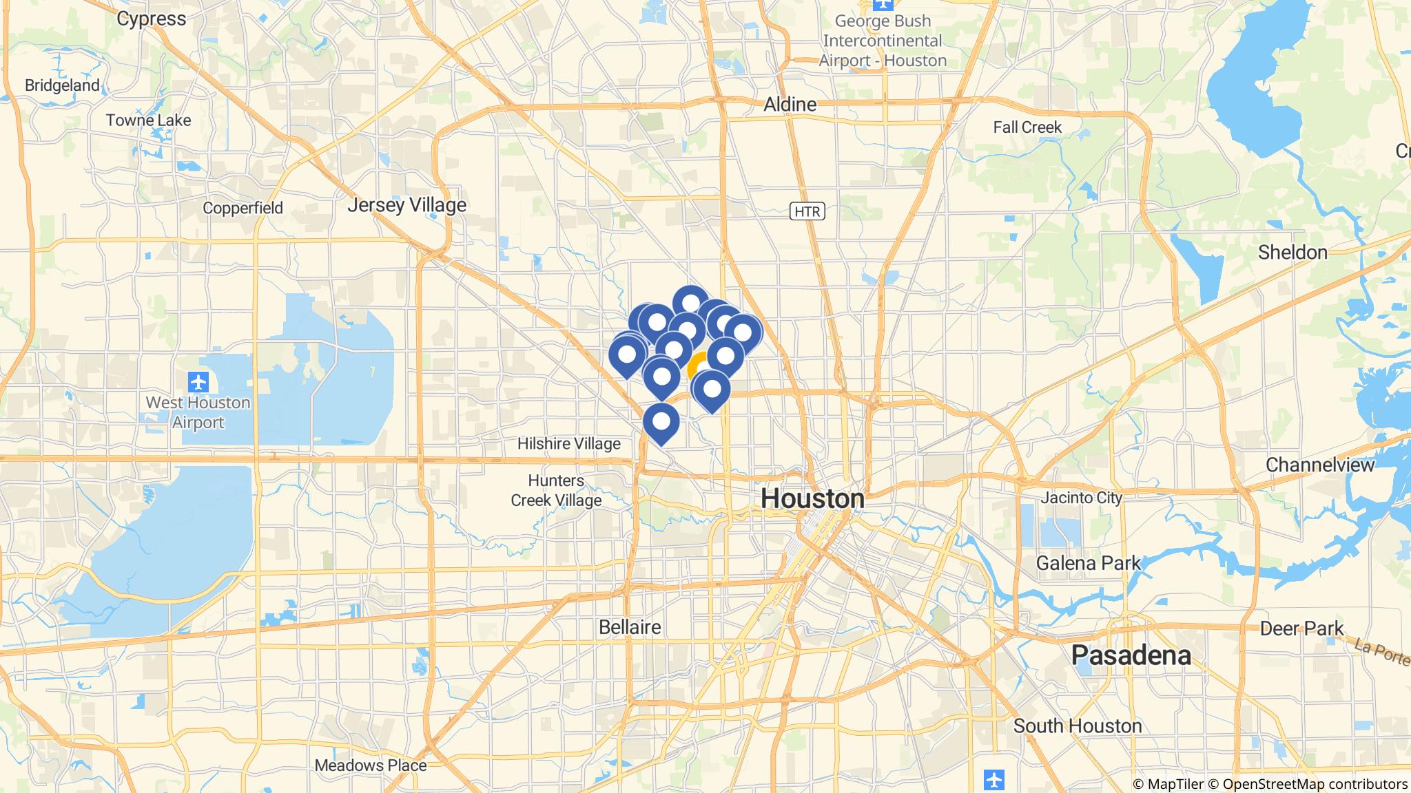 Street map of the ATM area