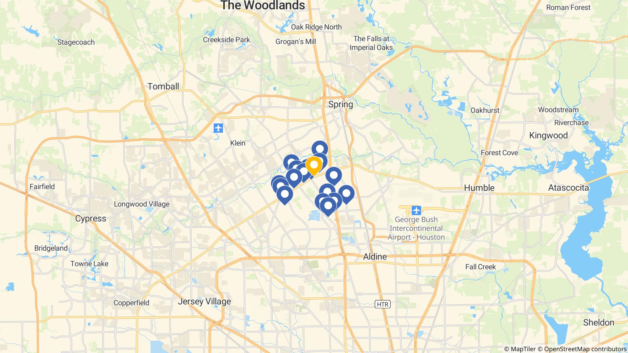 Street map of the ATM area