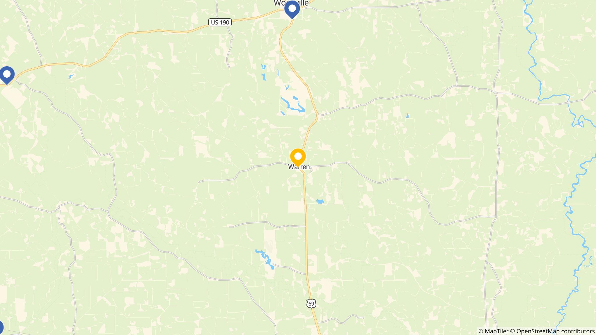 Street map of the ATM area