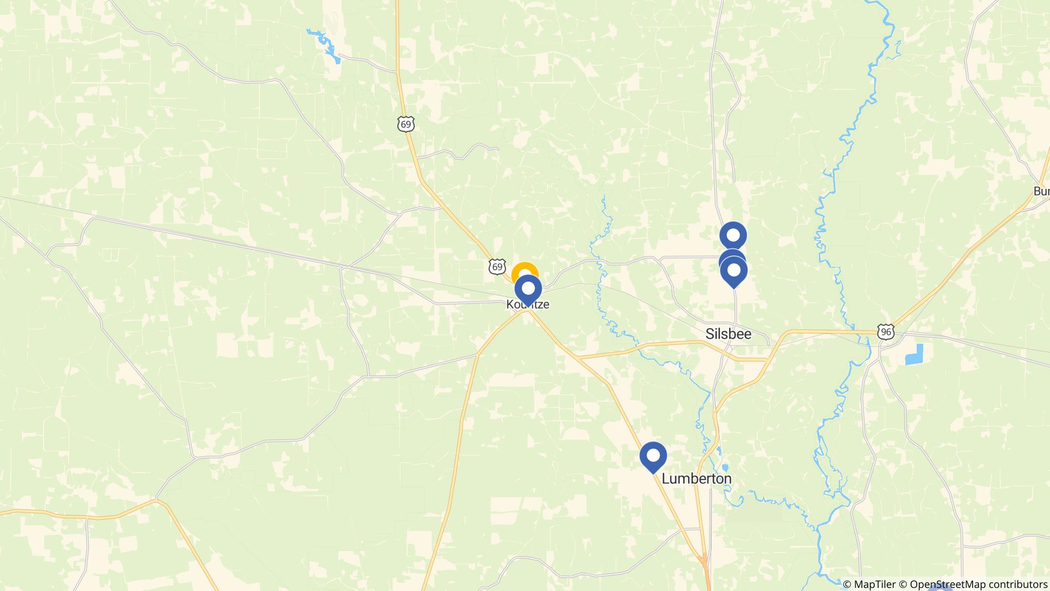 Street map of the ATM area