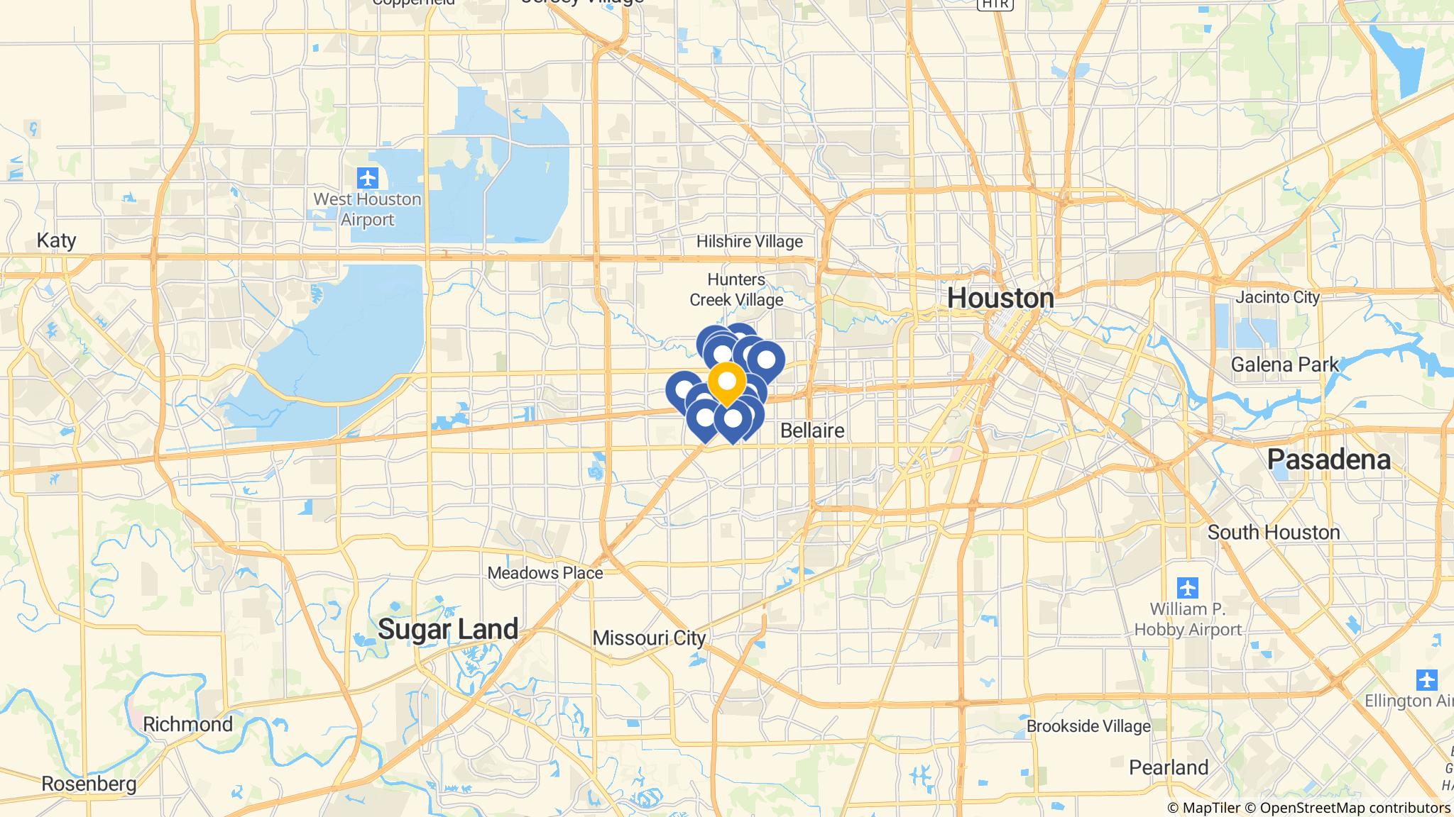 Street map of the ATM area
