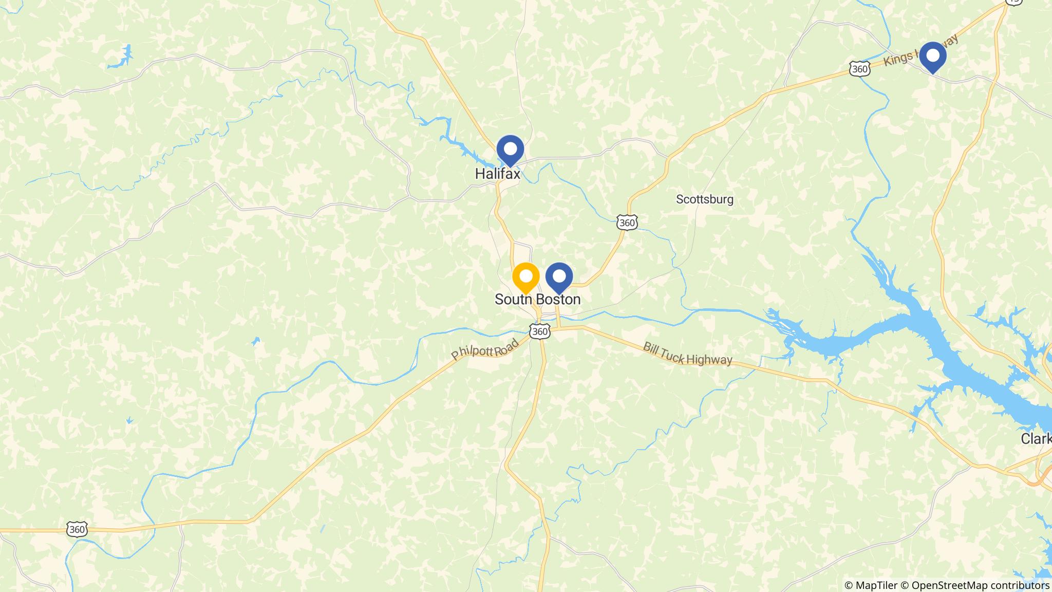 Street map of the ATM area
