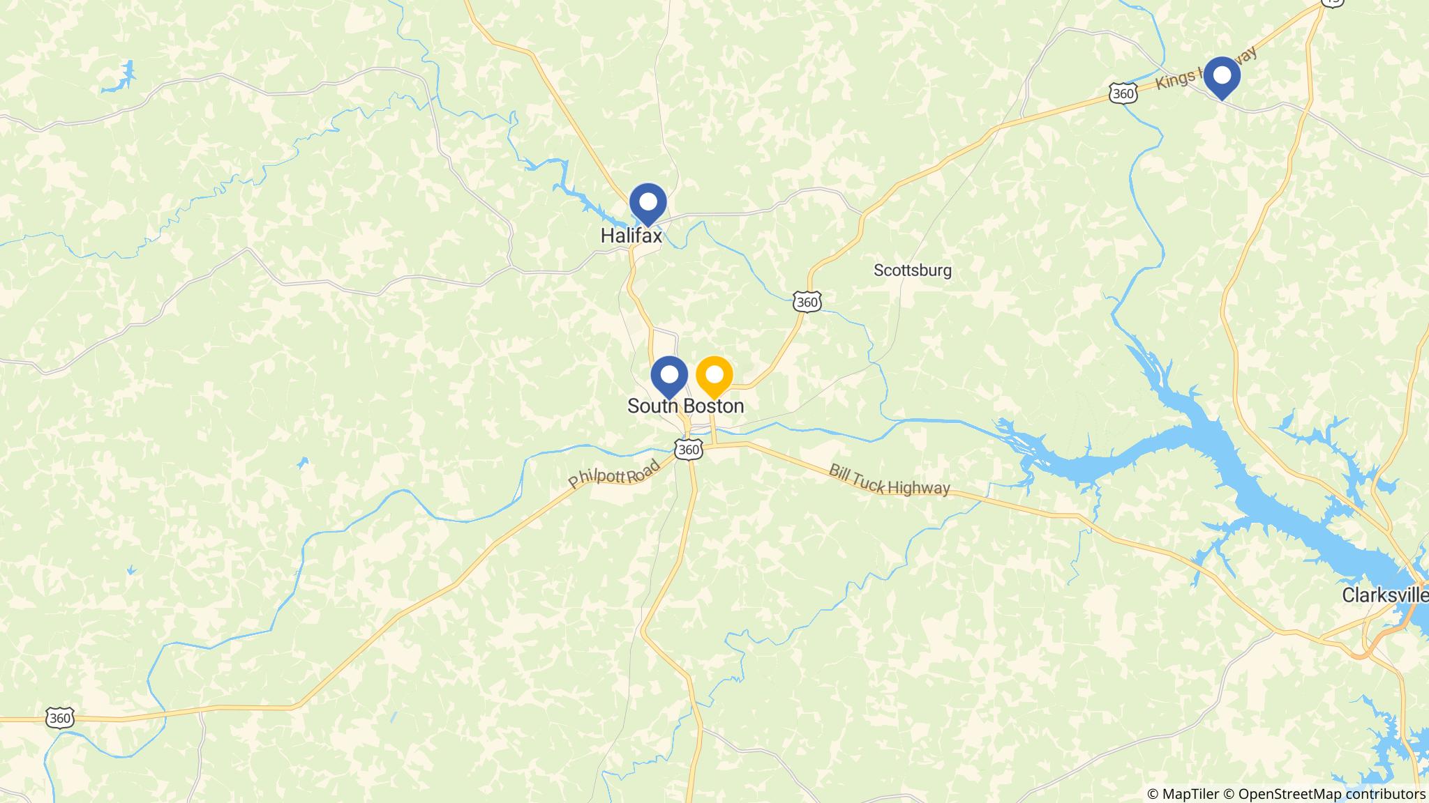 Street map of the ATM area