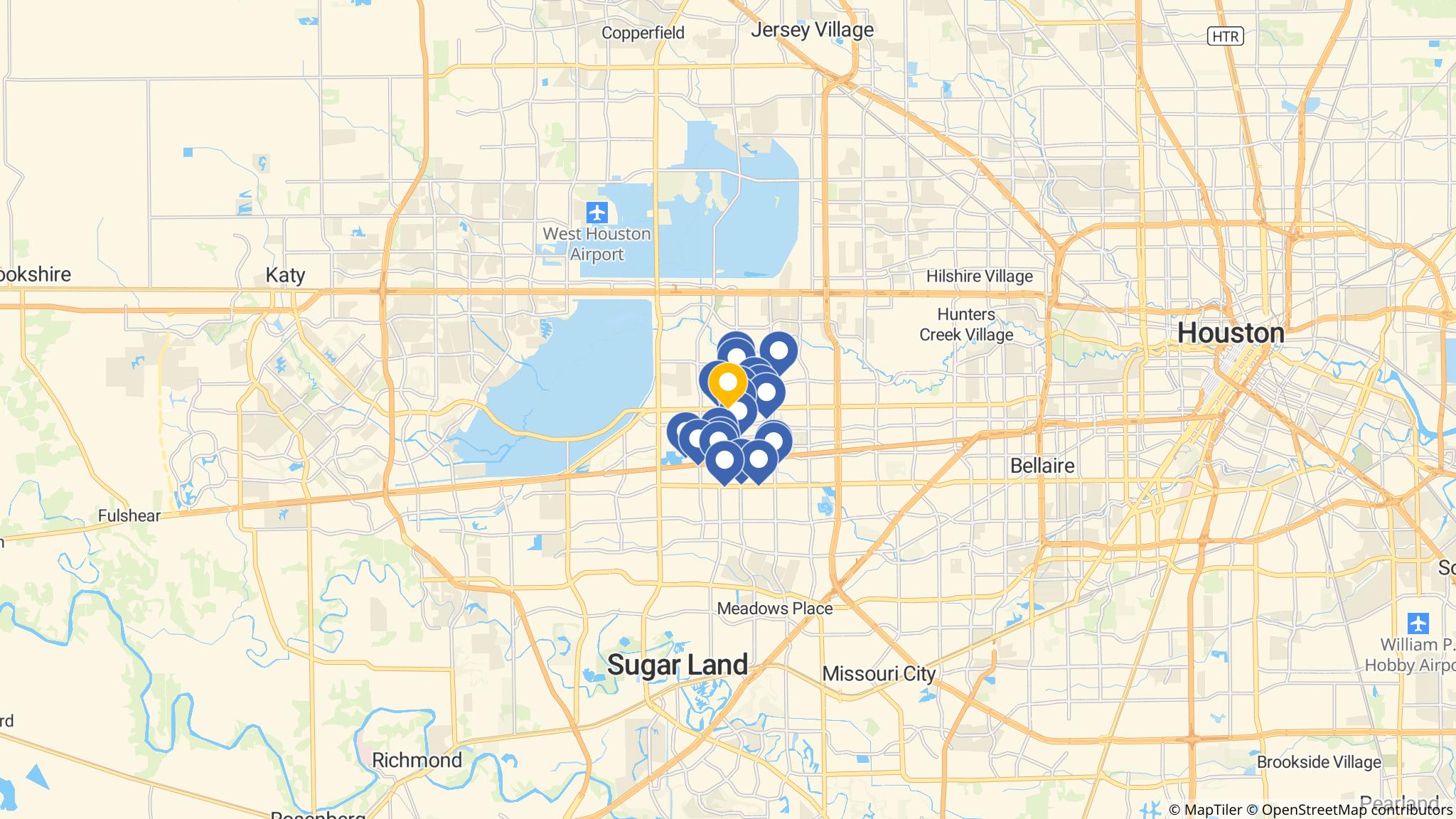 Street map of the ATM area