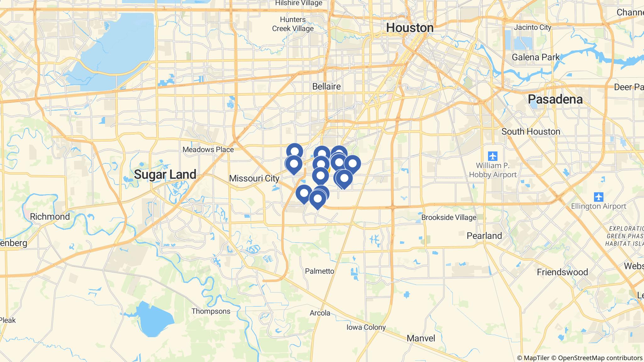 Street map of the ATM area