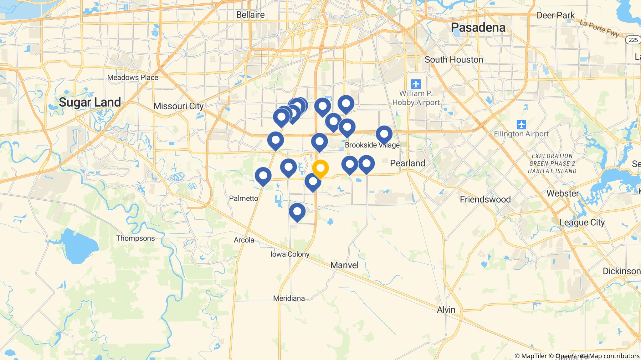 Street map of the ATM area