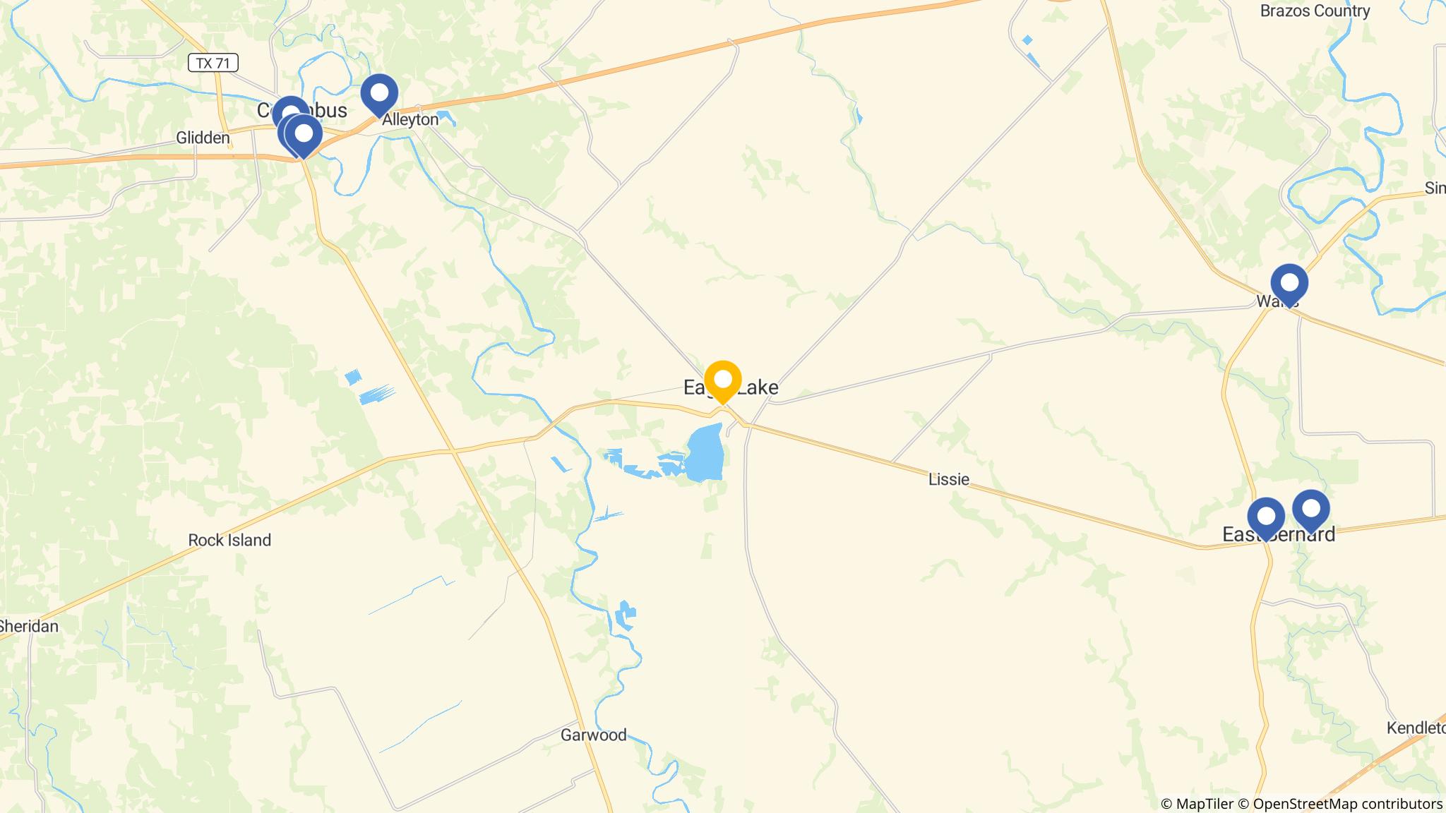 Street map of the ATM area