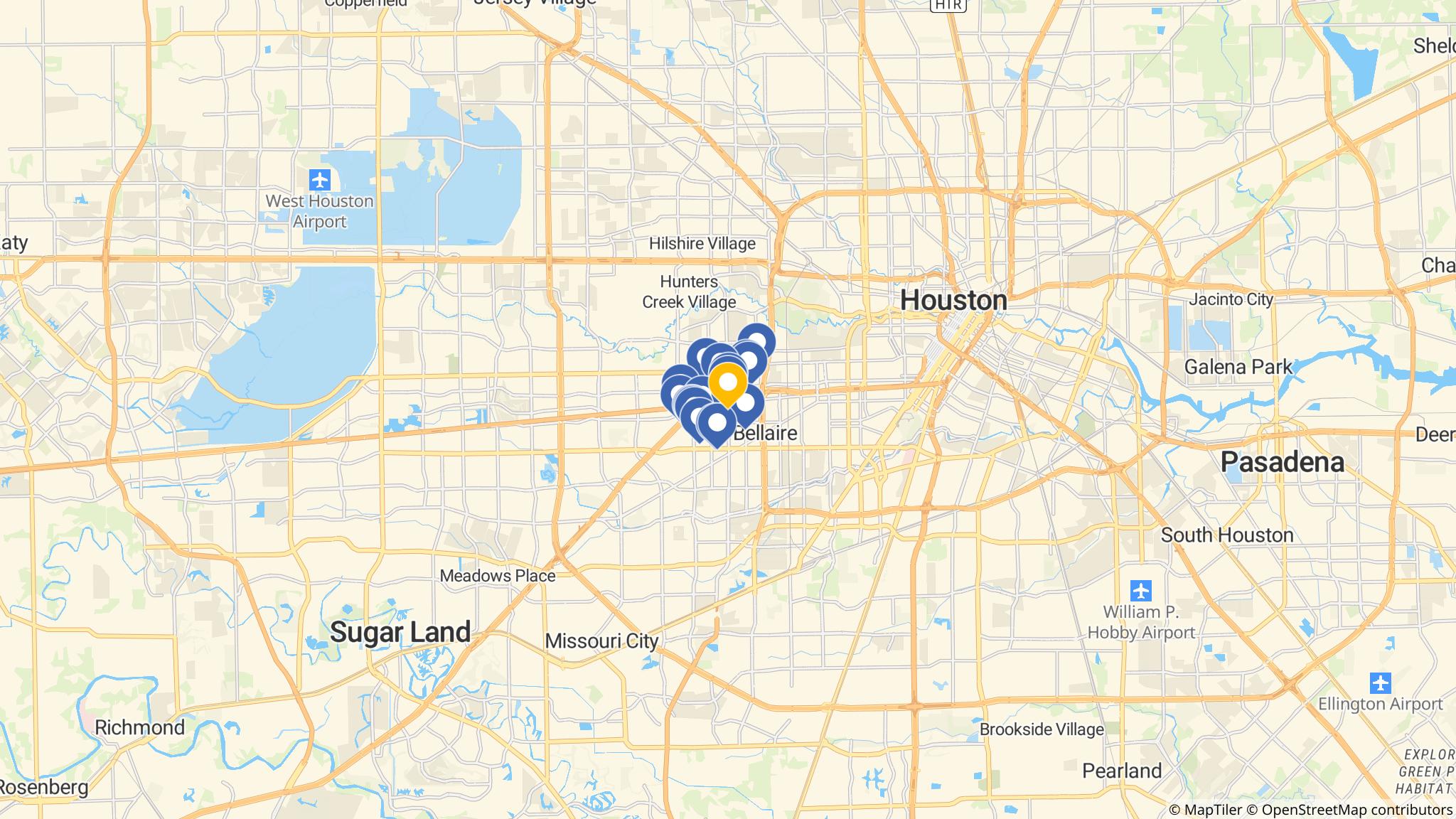 Street map of the ATM area