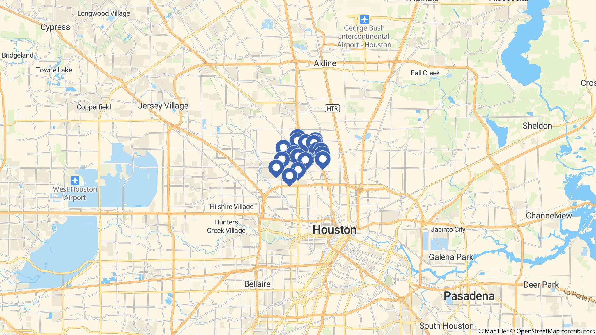 Street map of the ATM area