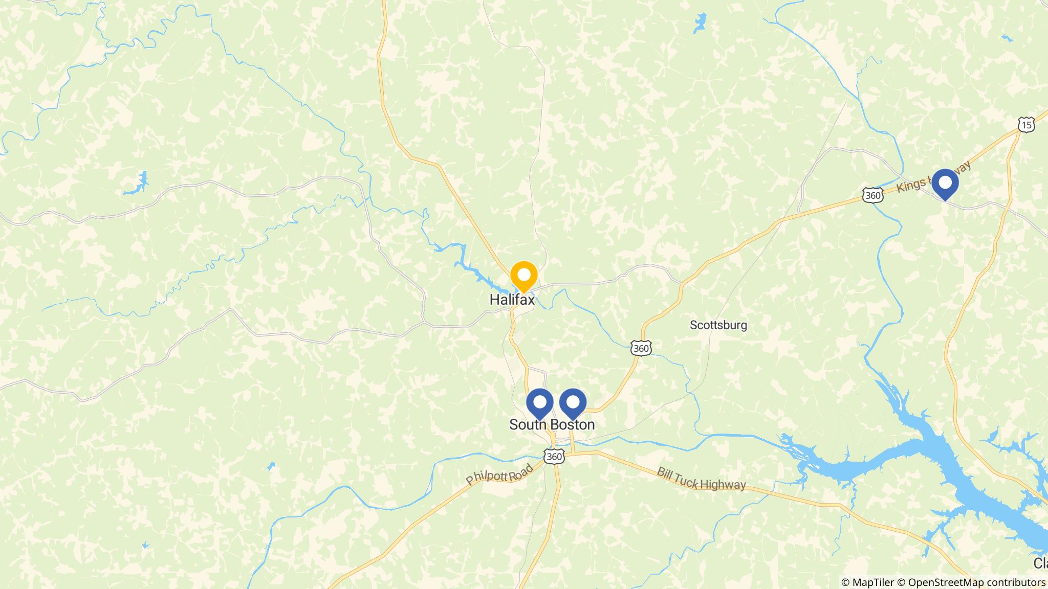 Street map of the ATM area