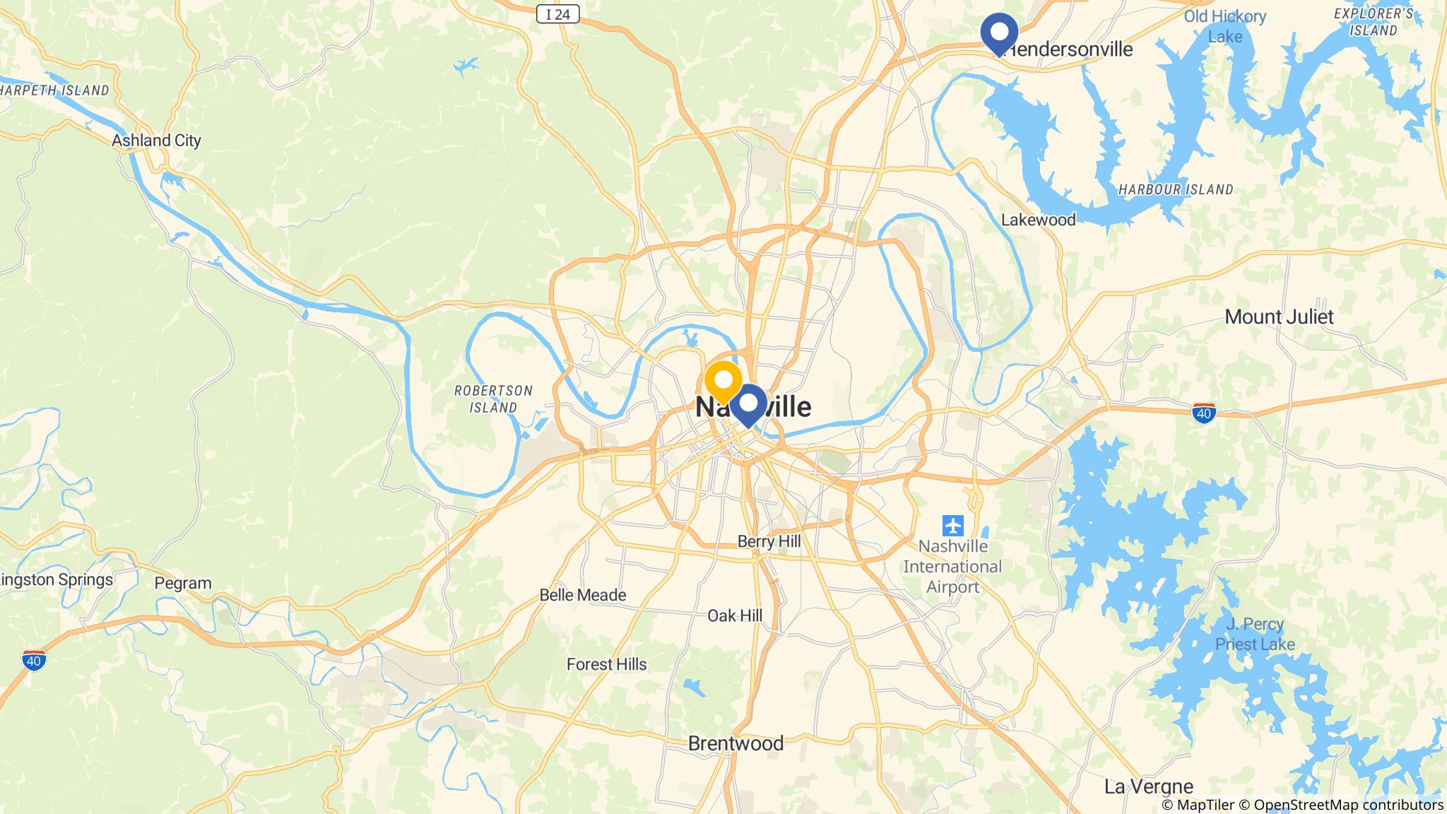 Street map of the ATM area