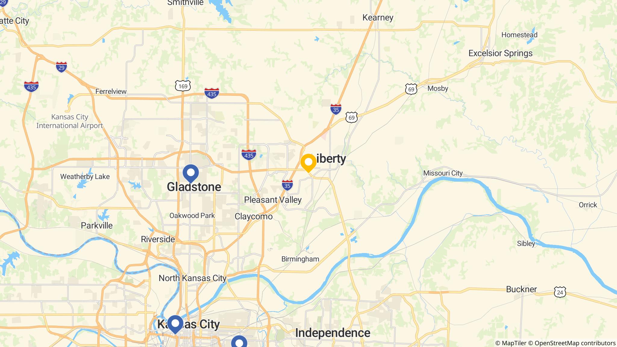 Street map of the ATM area