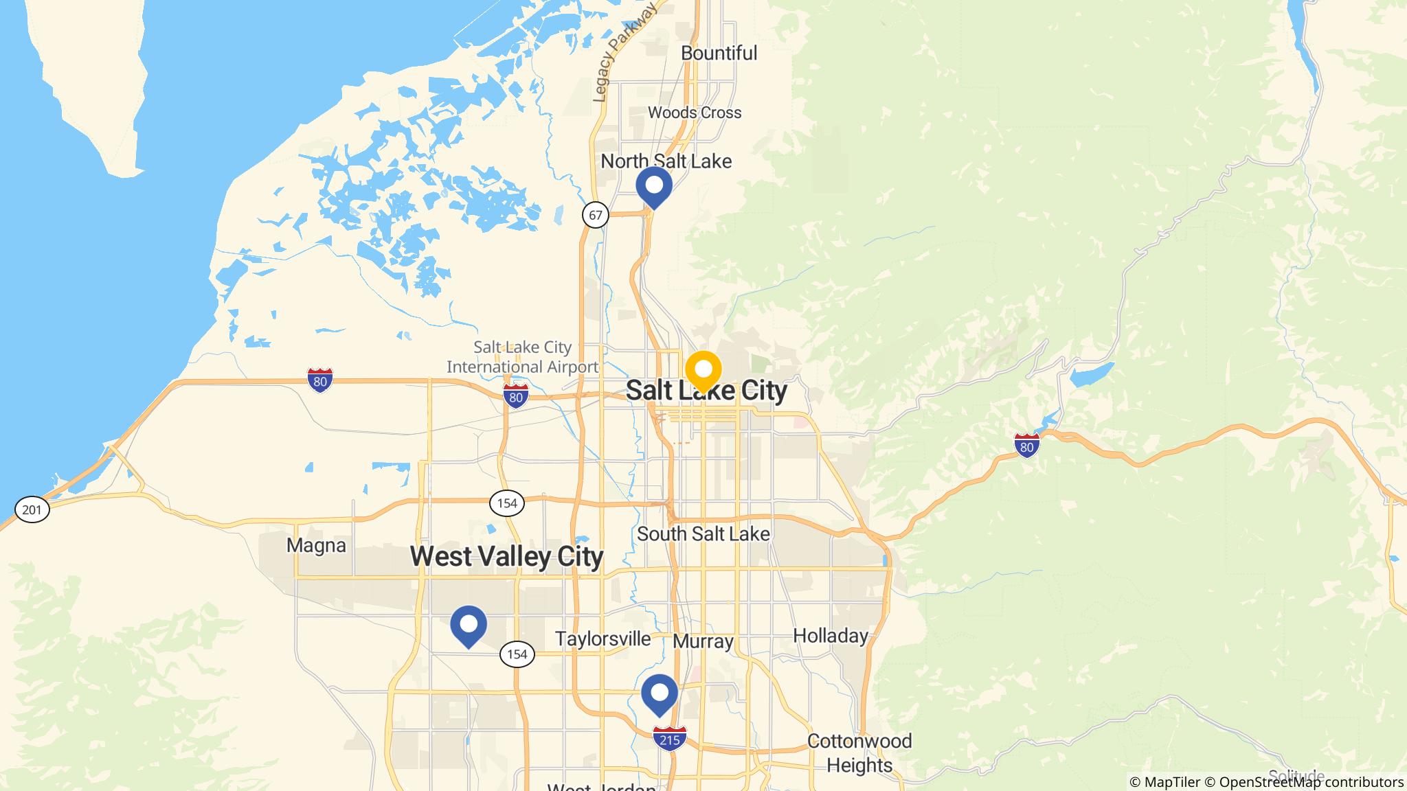 Street map of the ATM area