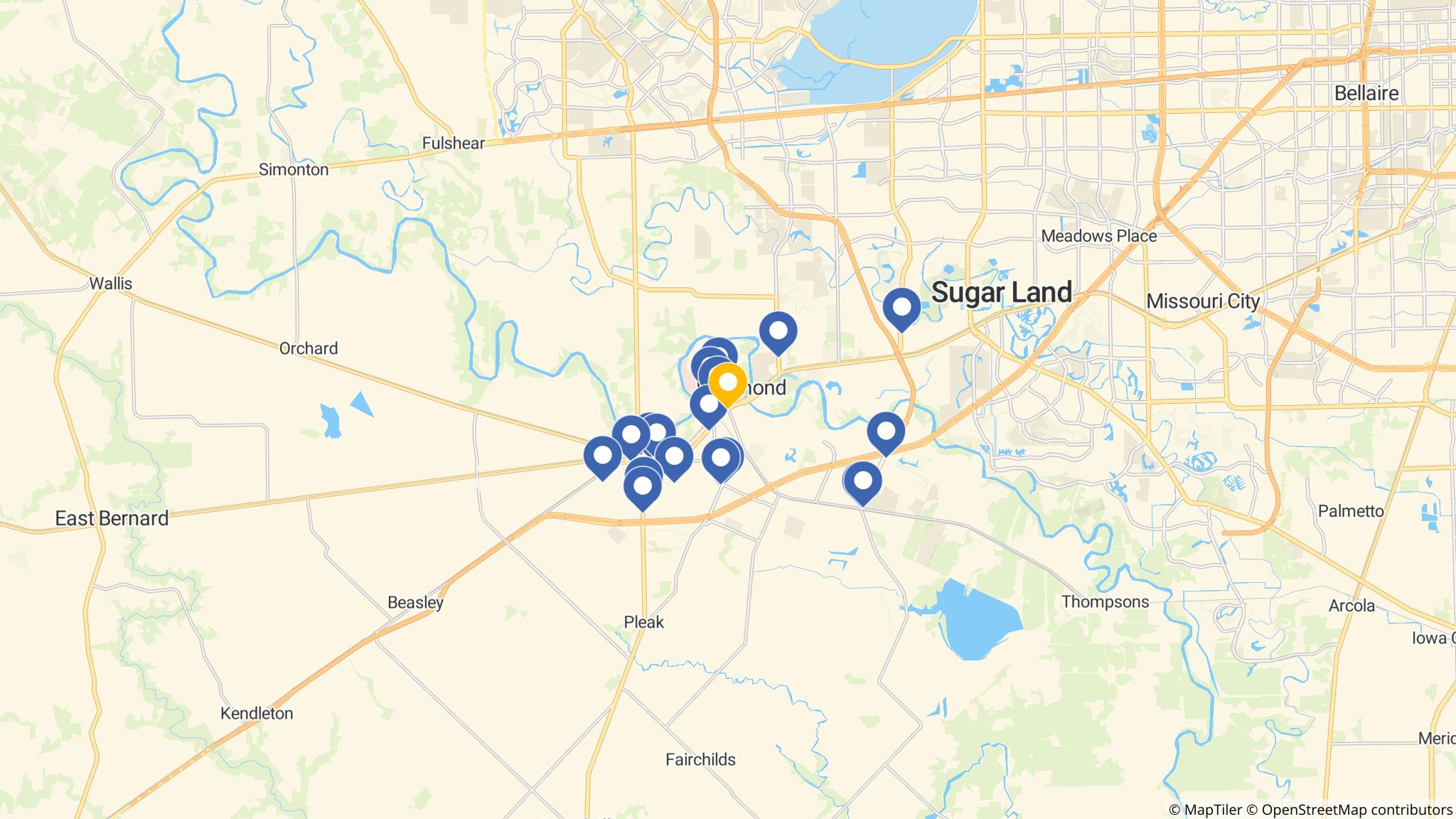 Street map of the ATM area