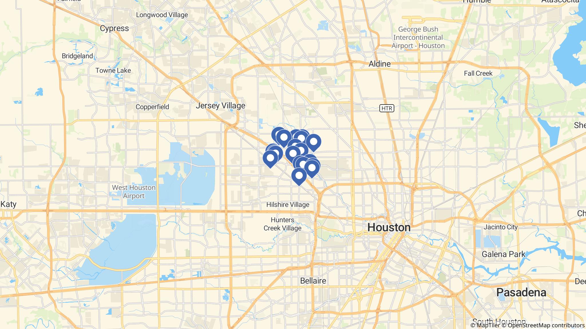 Street map of the ATM area