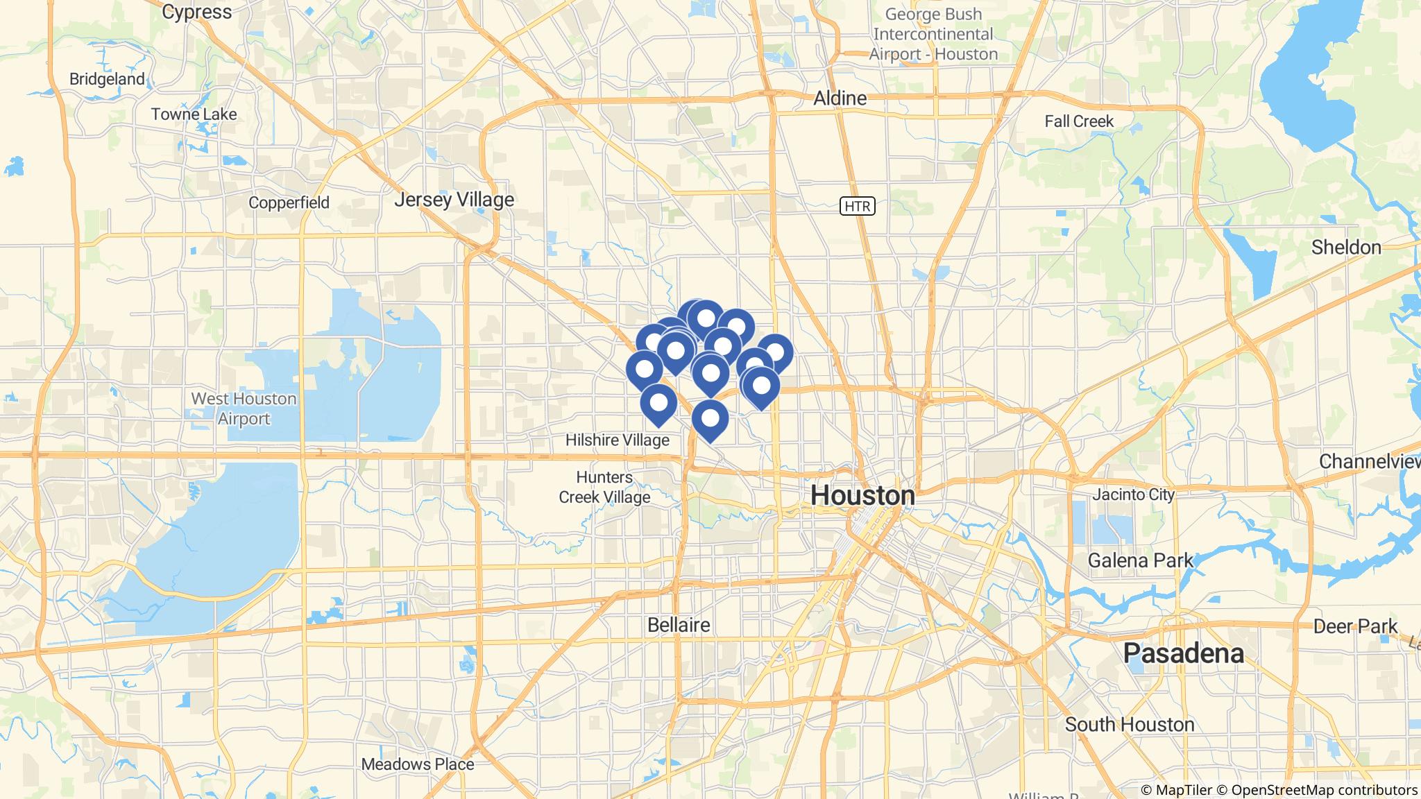 Street map of the ATM area