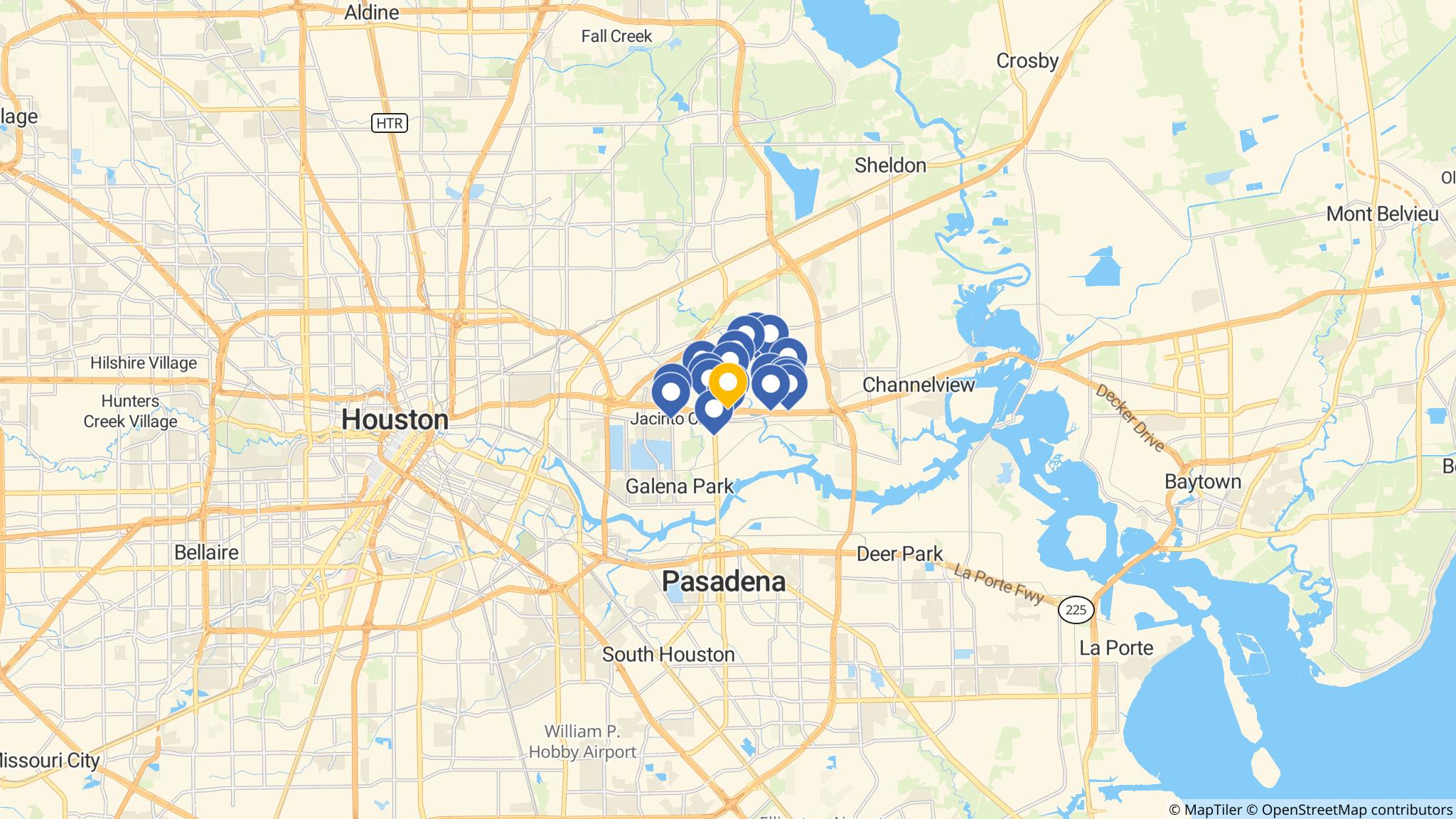 Street map of the ATM area