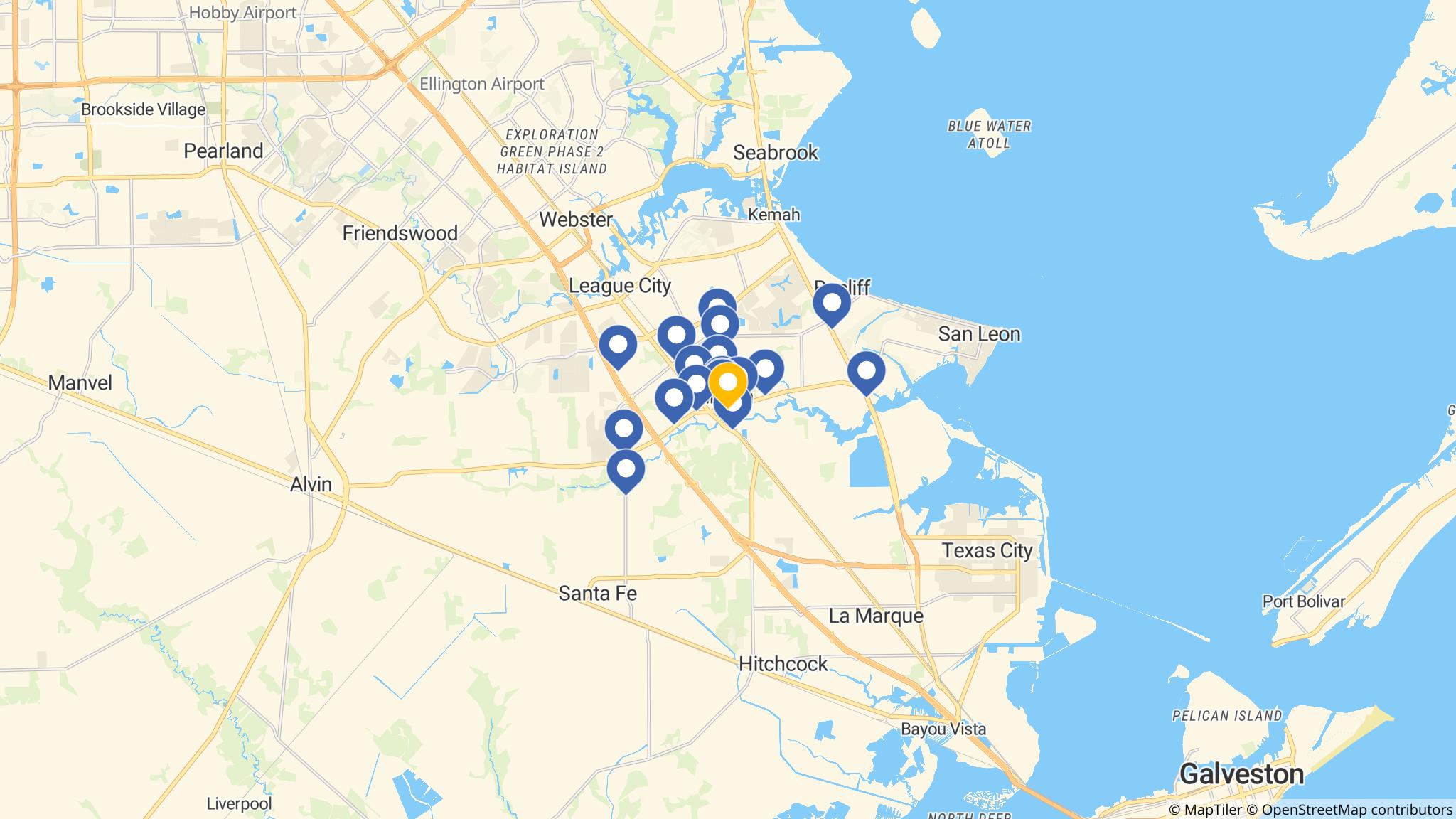 Street map of the ATM area