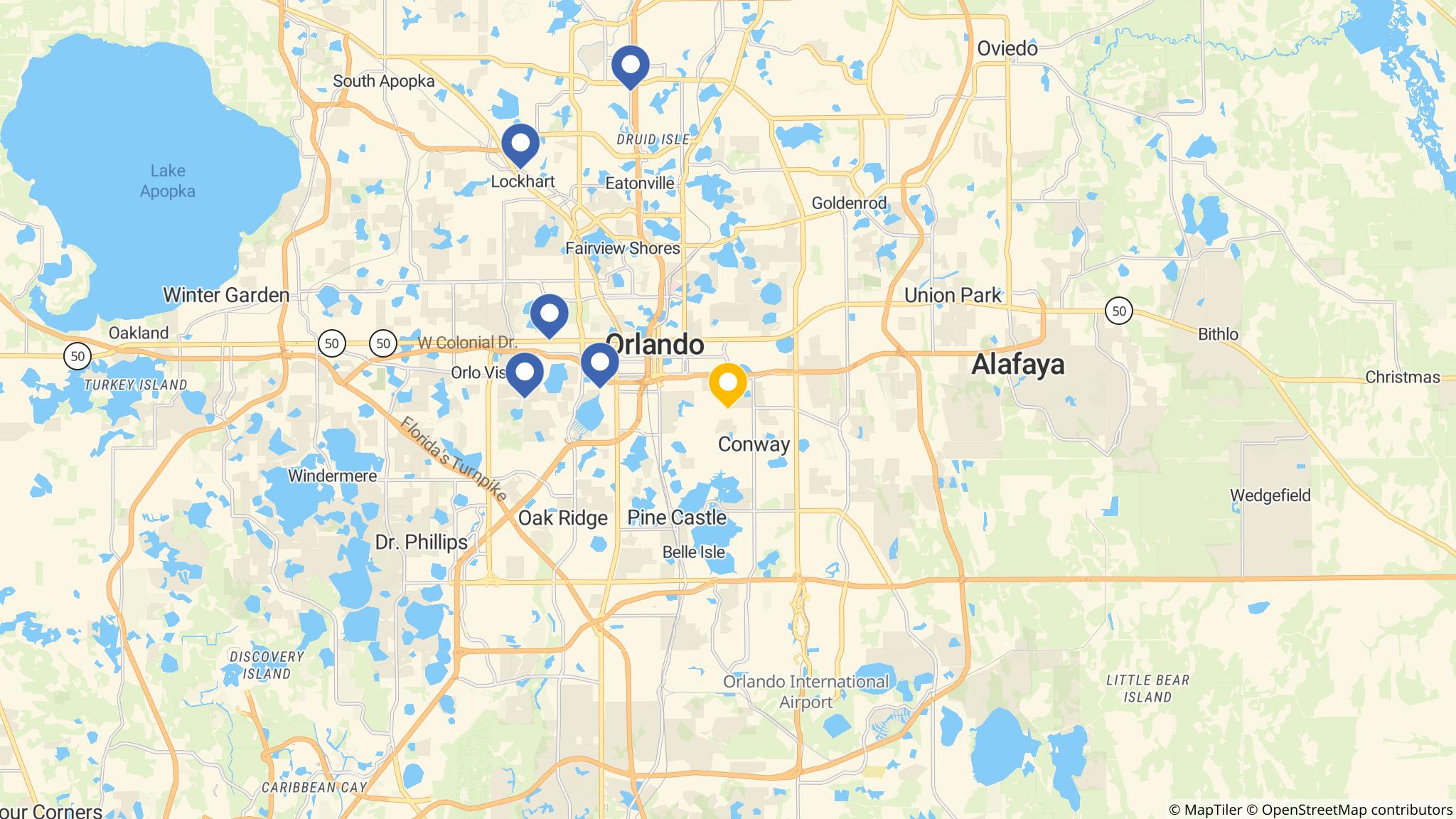 Street map of the ATM area