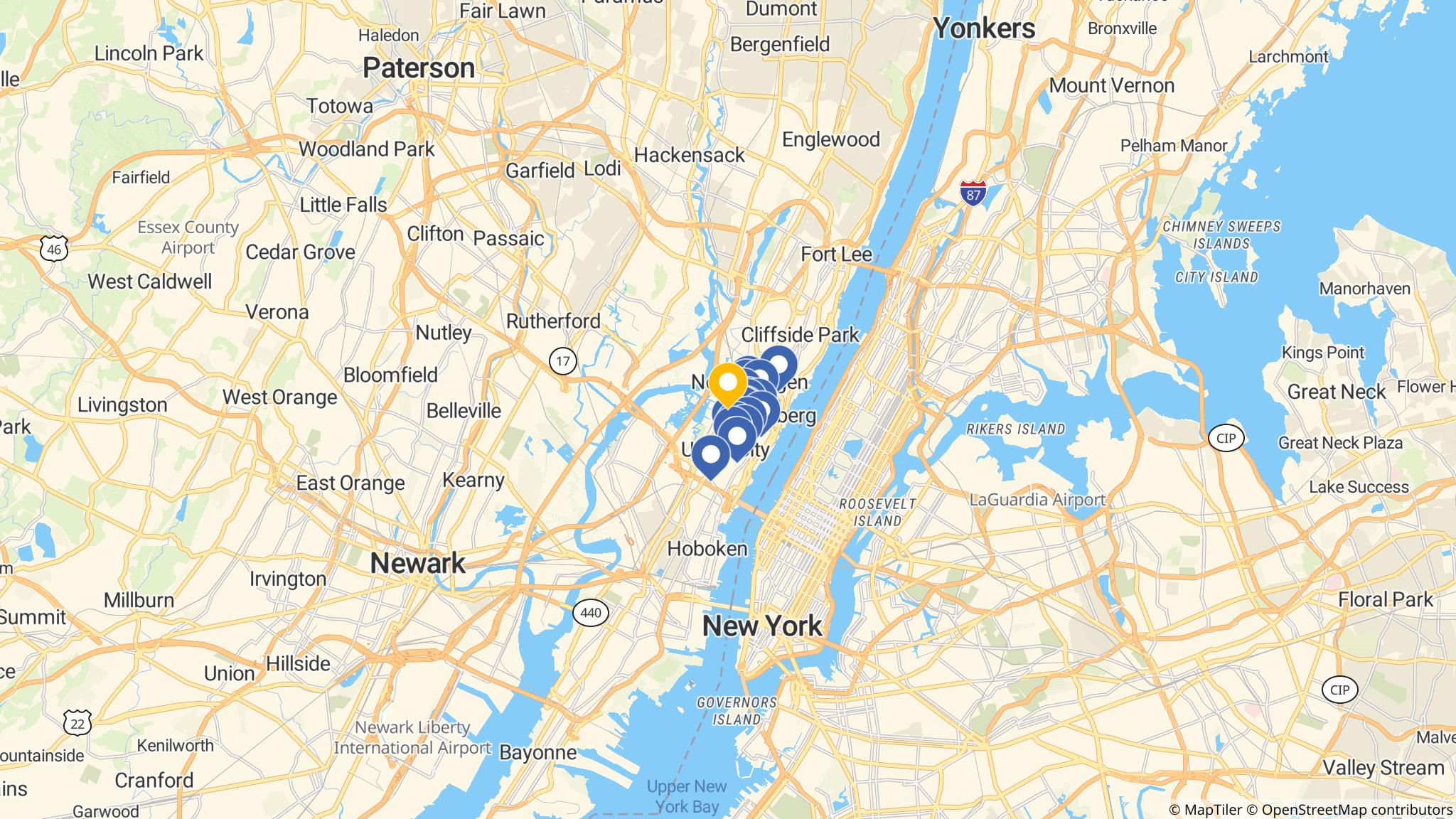 Street map of the ATM area