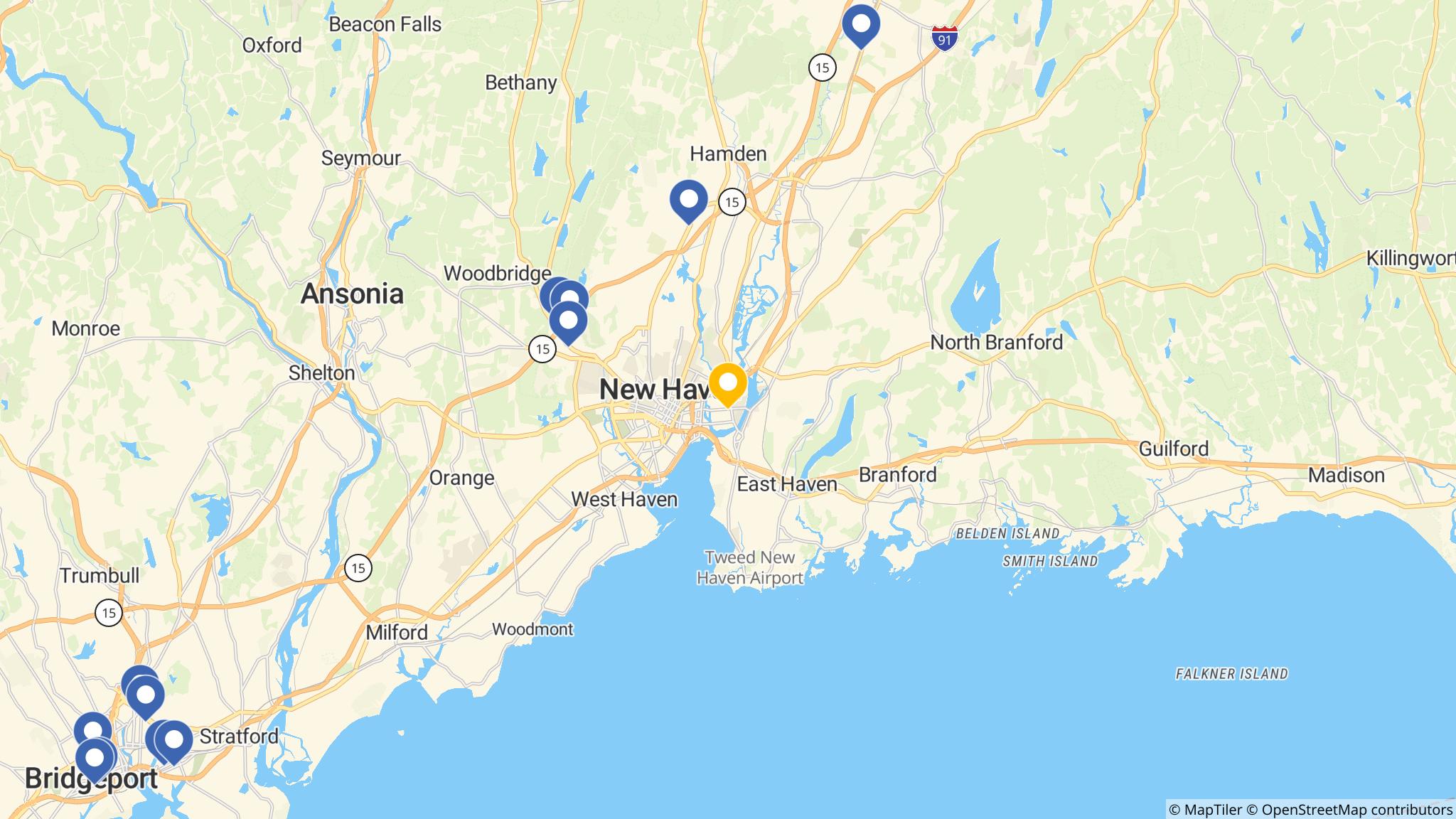Street map of the ATM area