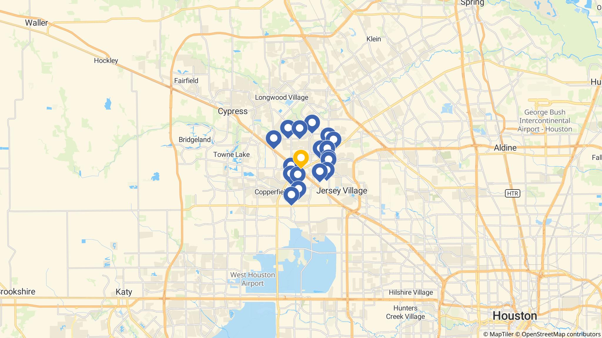 Street map of the ATM area