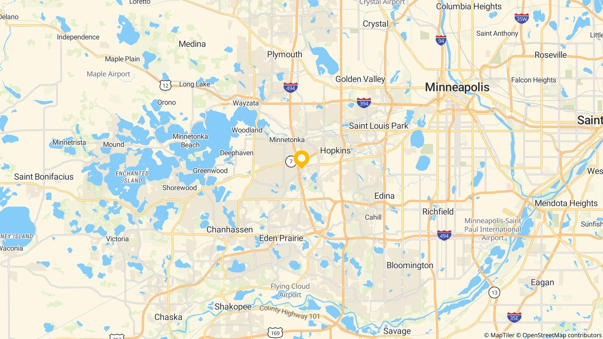 Street map of the ATM area