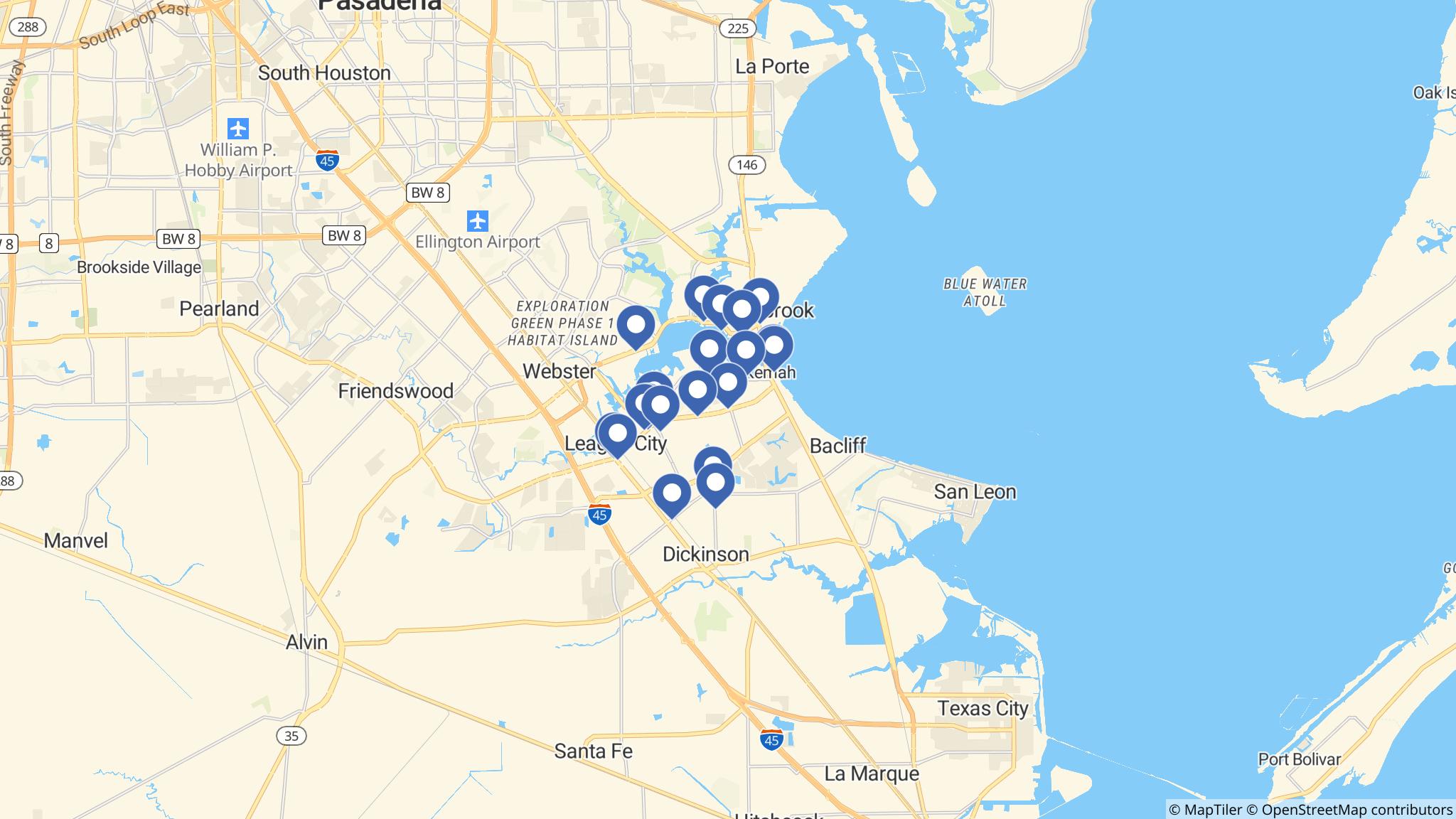Street map of the ATM area