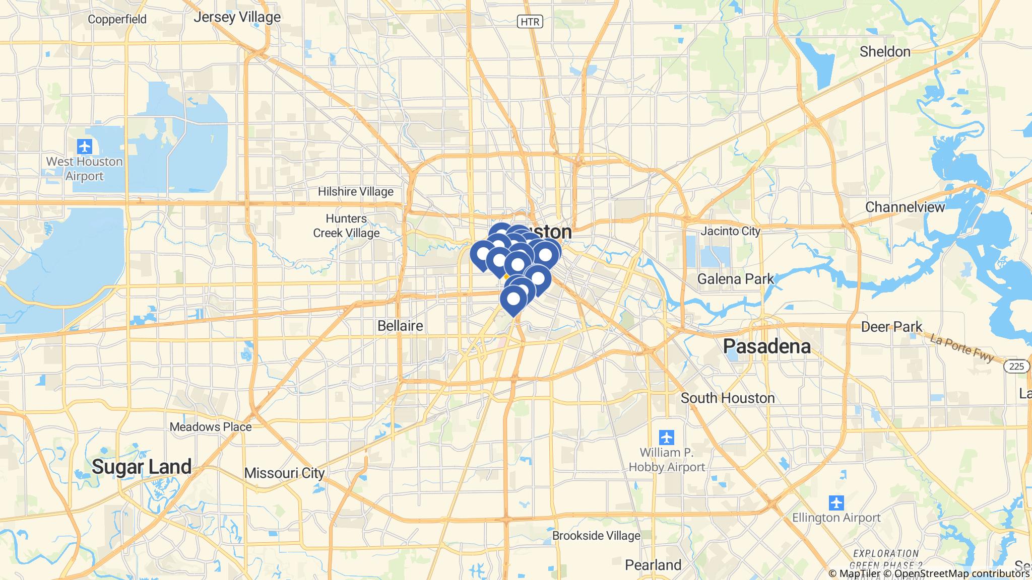 Street map of the ATM area