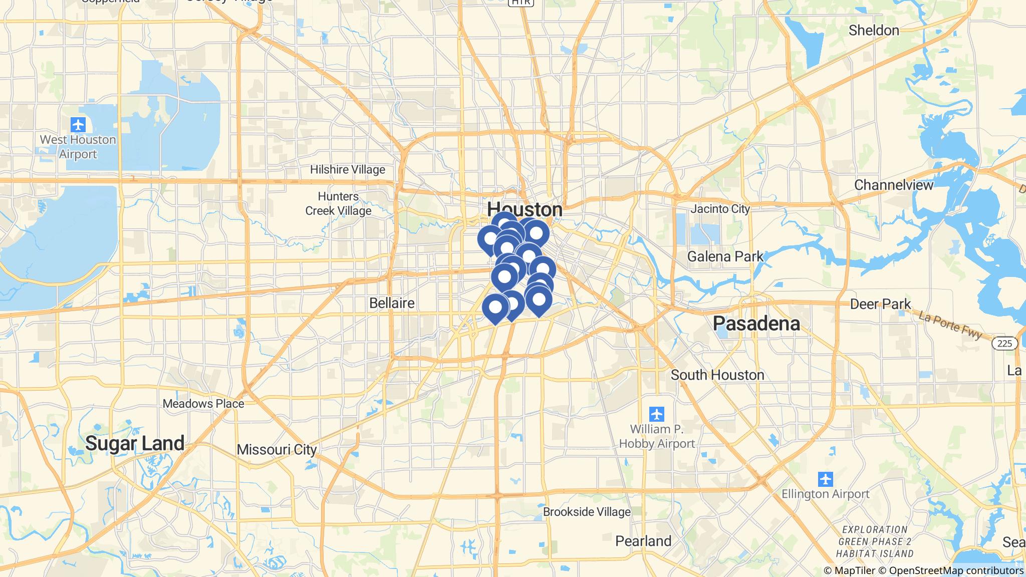 Street map of the ATM area