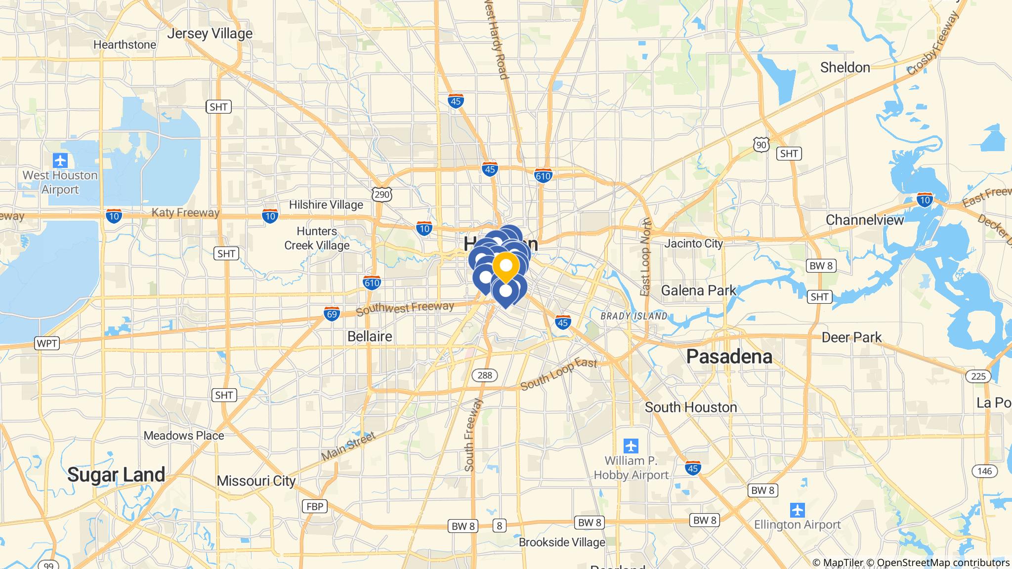 Street map of the ATM area