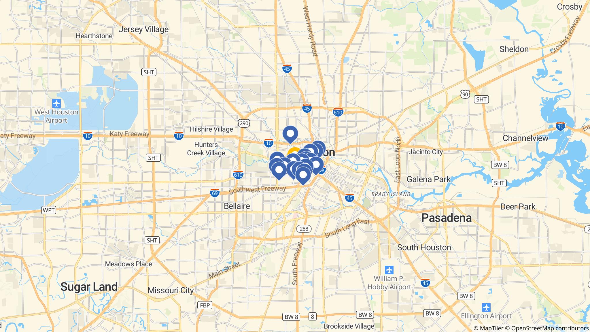 Street map of the ATM area