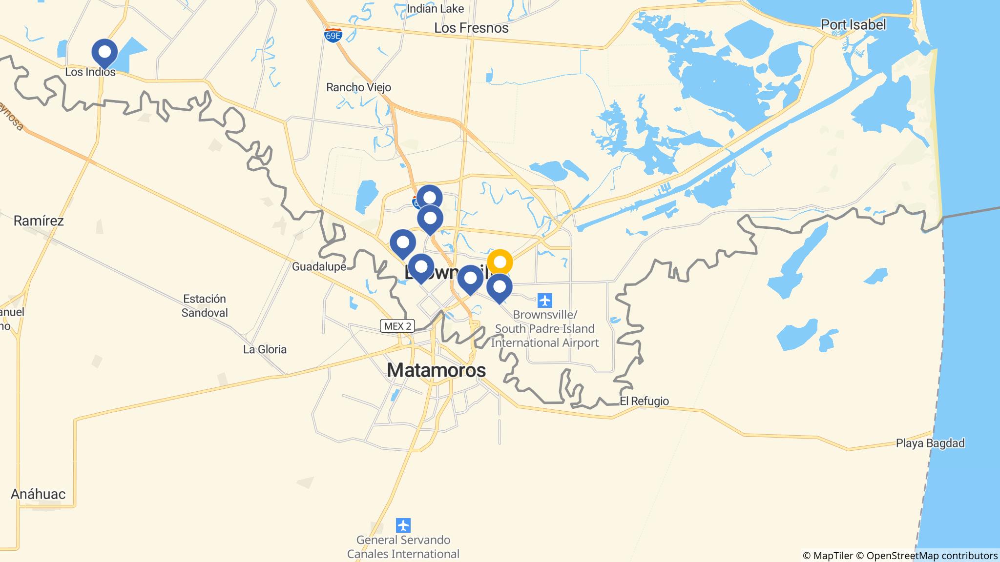 Street map of the ATM area