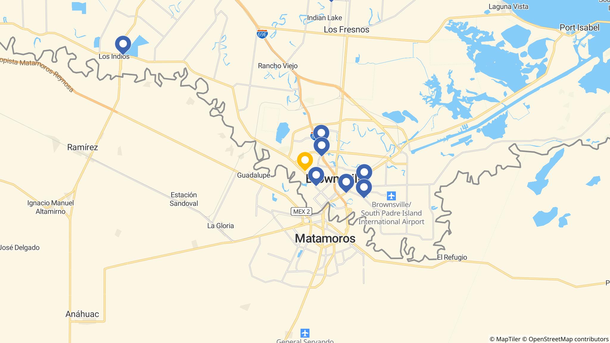 Street map of the ATM area