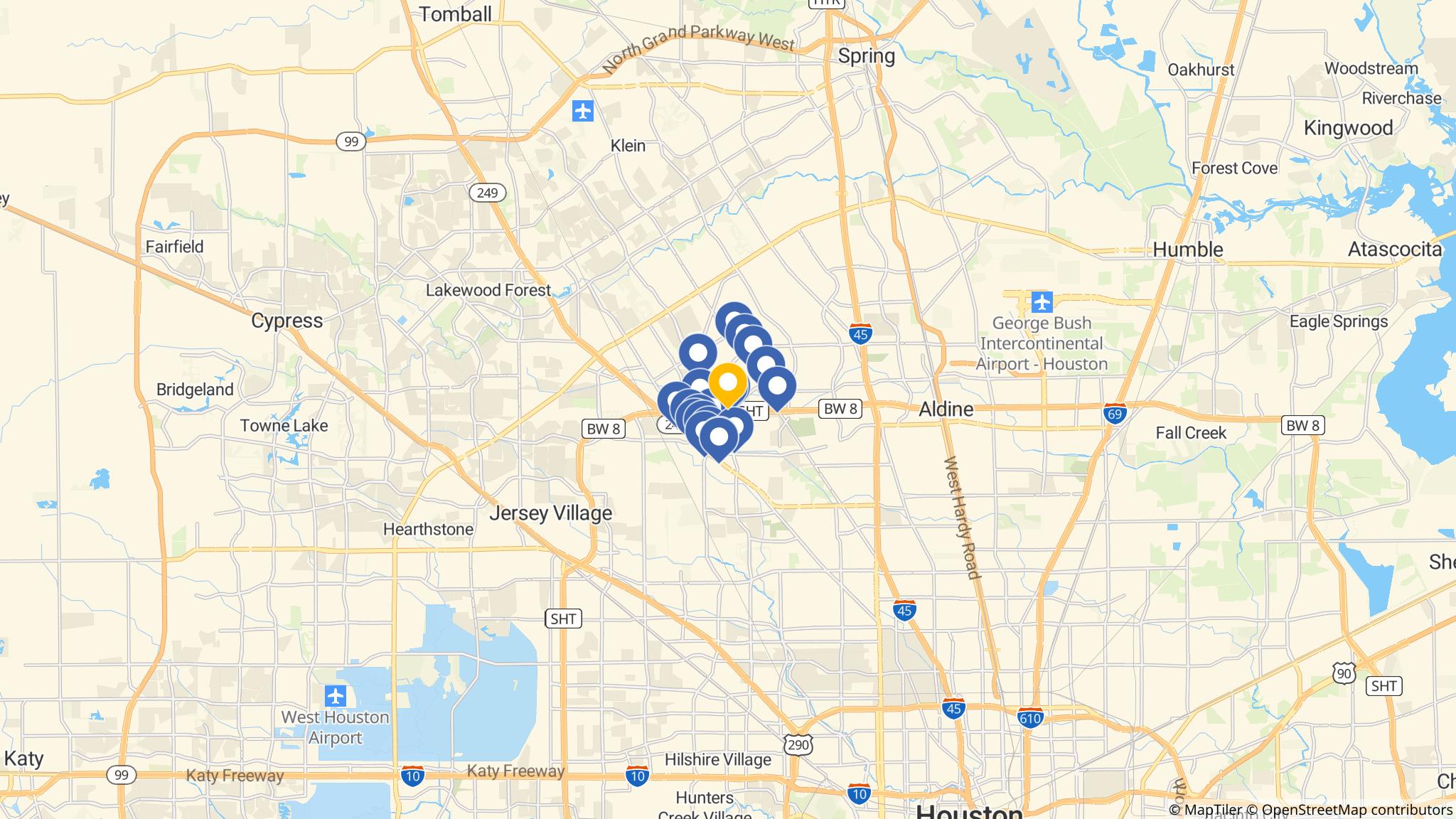 Street map of the ATM area