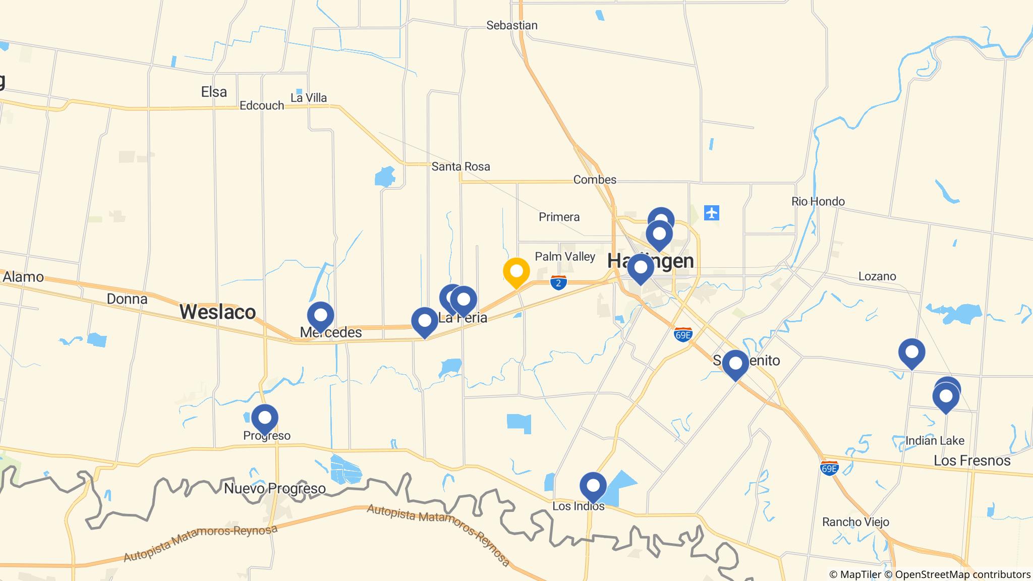 Street map of the ATM area