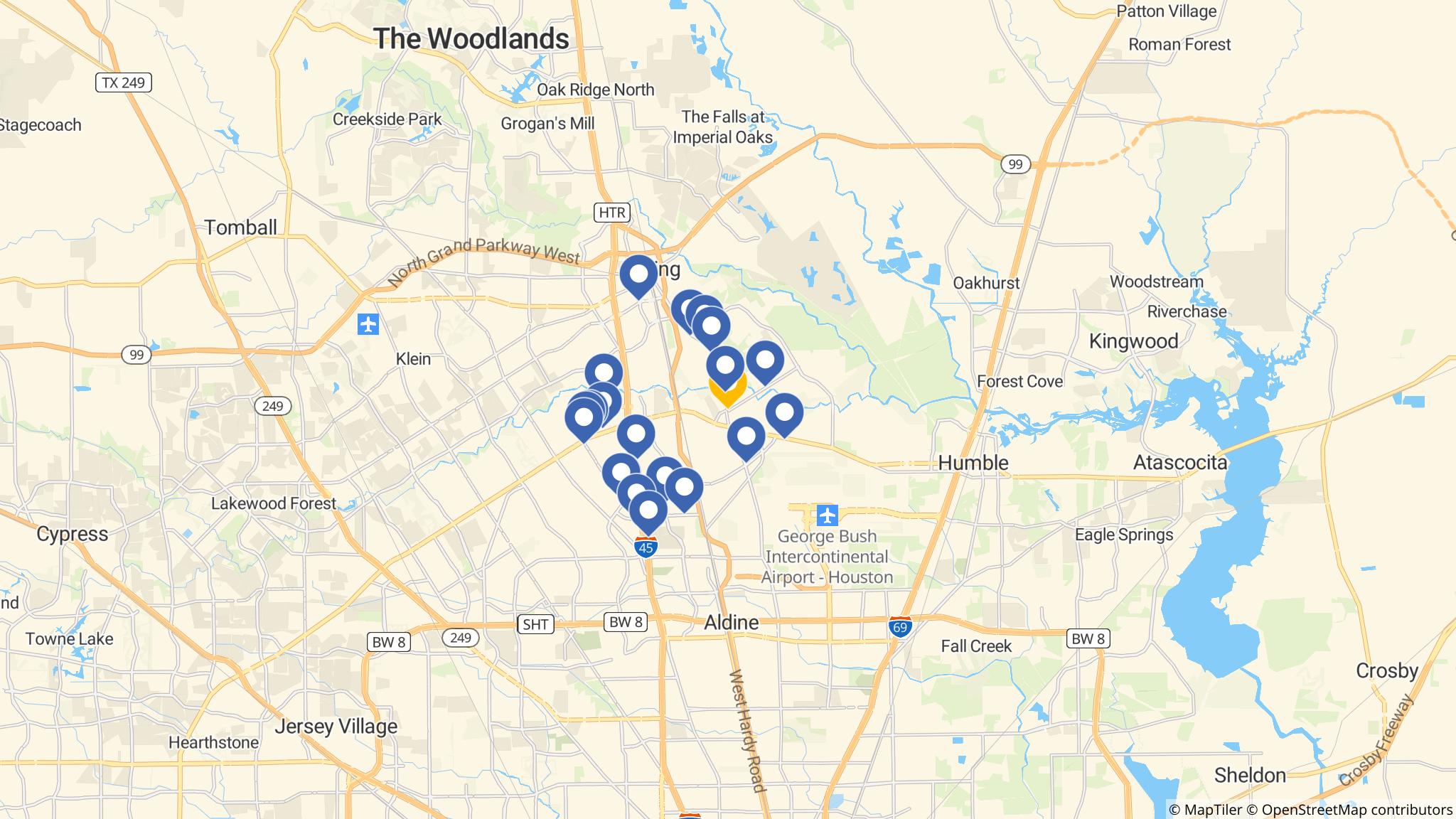 Street map of the ATM area