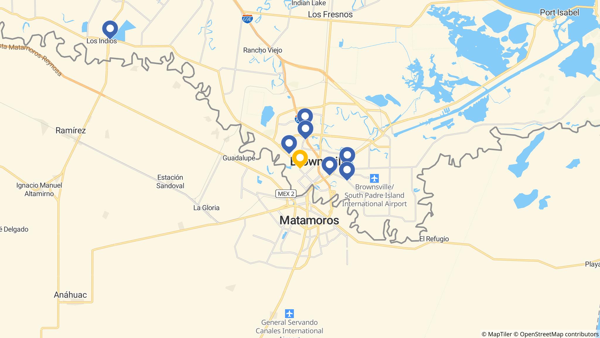 Street map of the ATM area