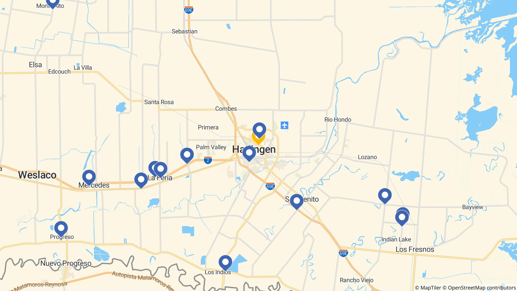 Street map of the ATM area