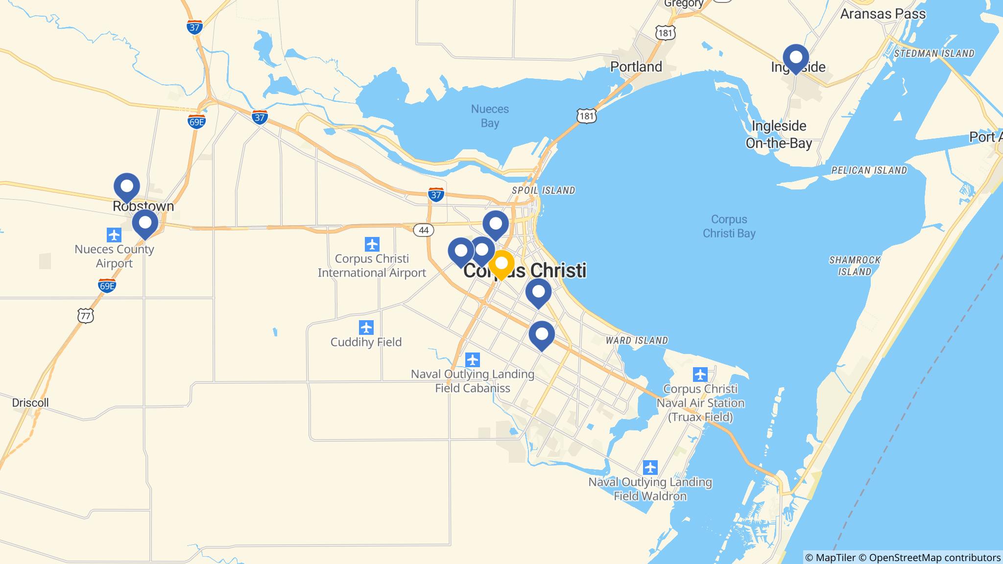 Street map of the ATM area