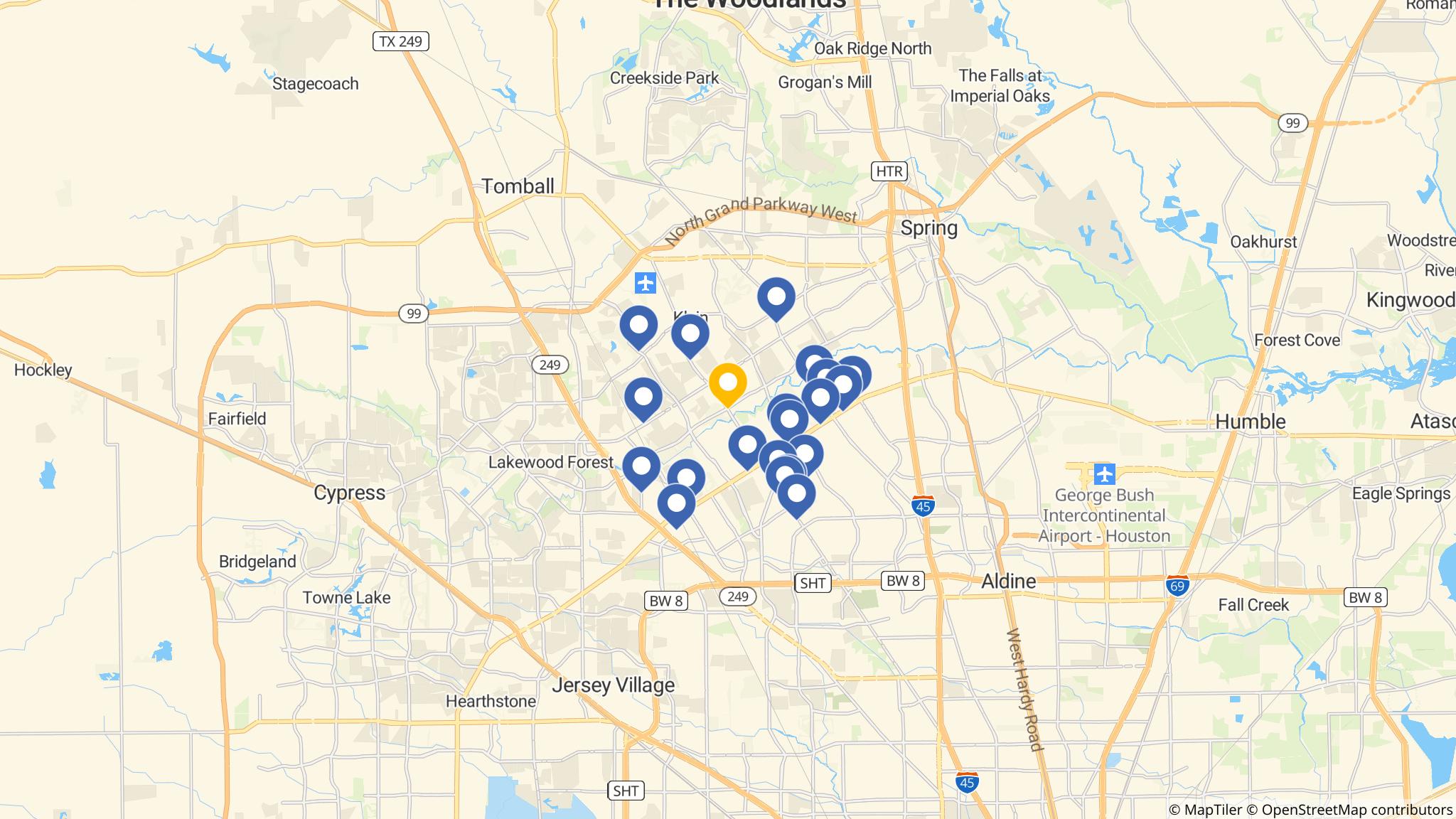 Street map of the ATM area
