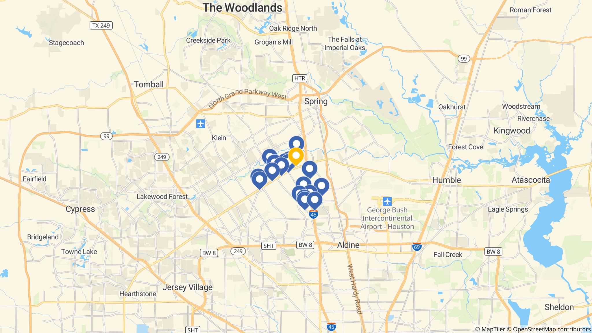 Street map of the ATM area