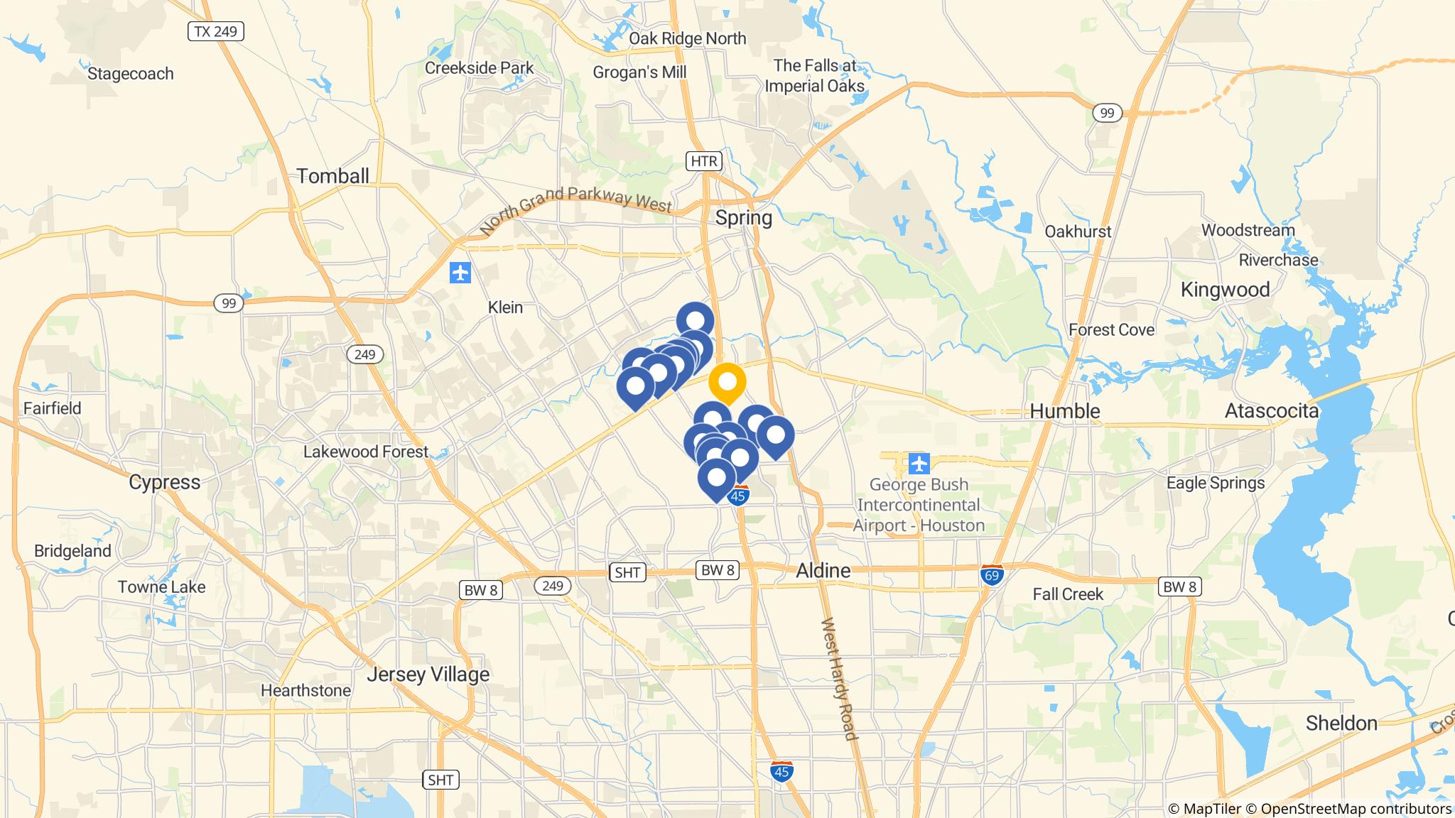 Street map of the ATM area