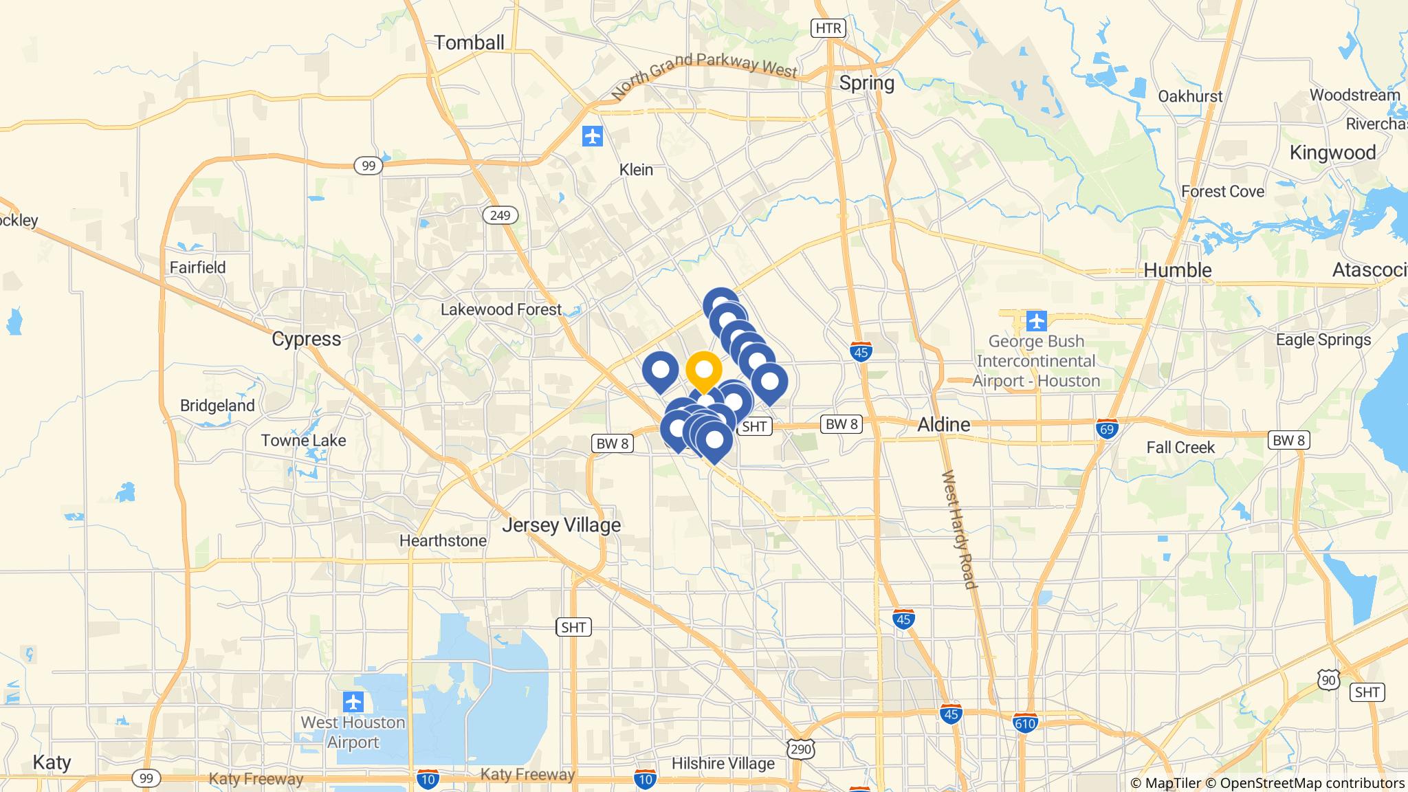 Street map of the ATM area