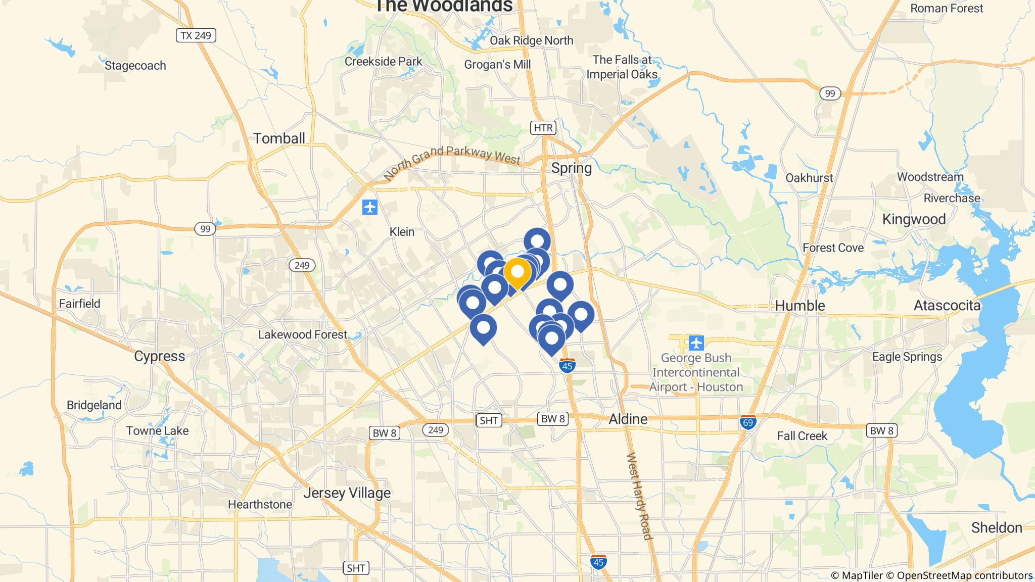 Street map of the ATM area
